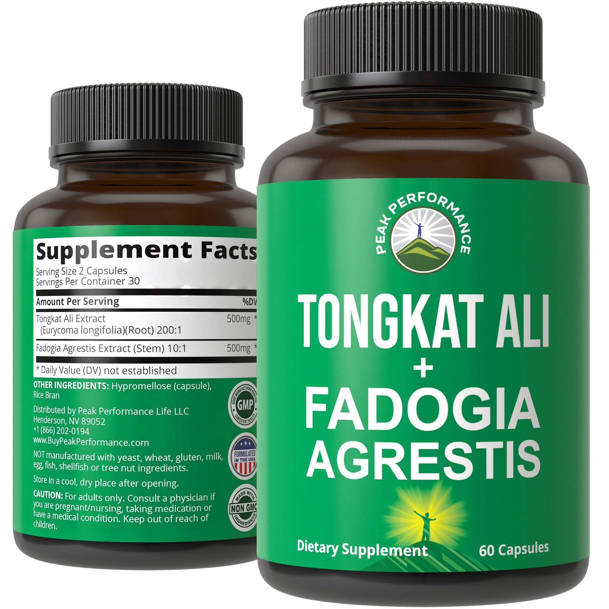 Tongkat Ali + Fadogia Agrestis 2-in-1 T Supplement for Men. Ultra High Strength Tongkat-Ali Longjack Extract + Fadogia Agrestis Extract. Vegan Capsules. Support Natural Energy. USA Tested Pills Peak Performance buy supplements canada