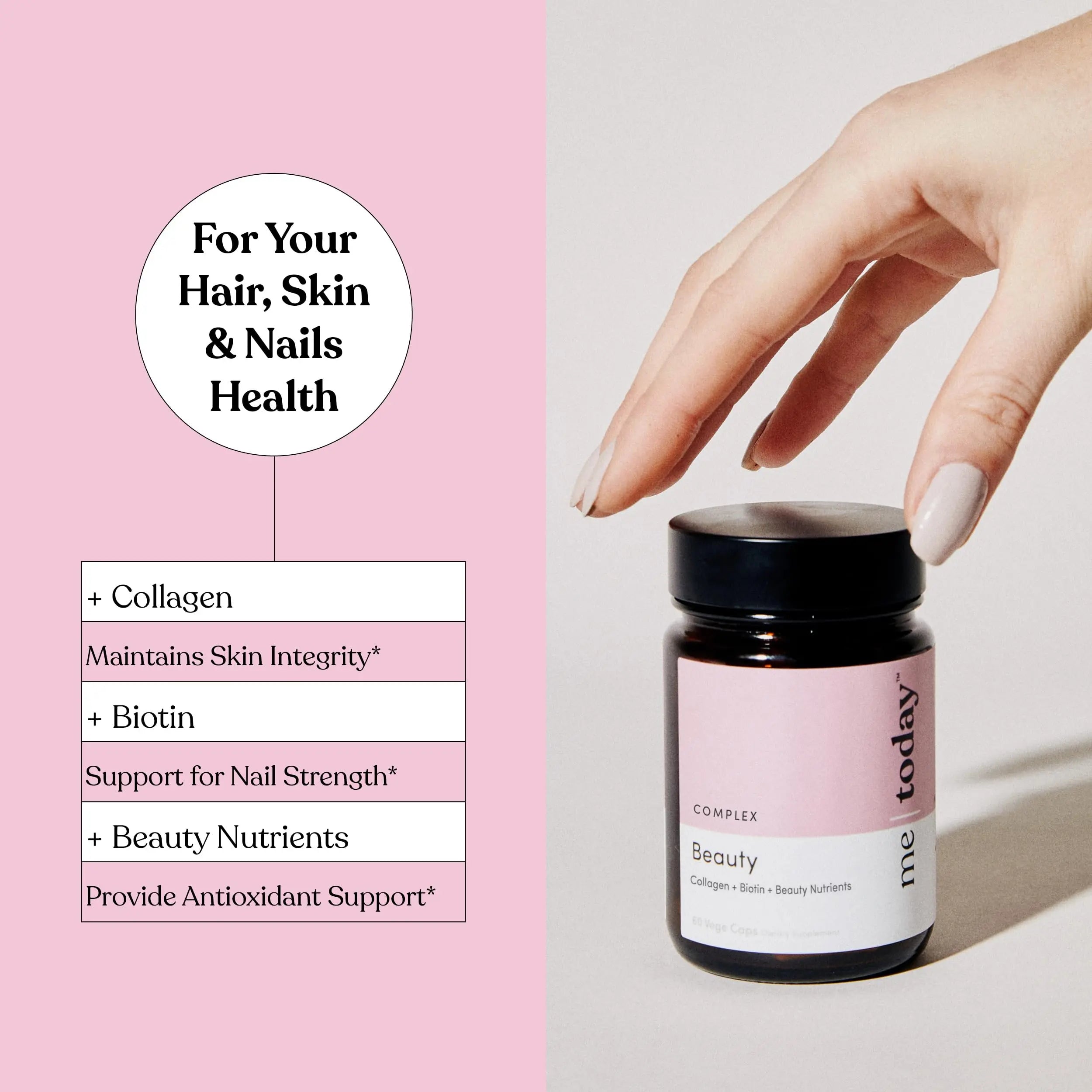 me today Beauty Supplement Hair, Skin and Nails, Vitamins for Women and Men – with Biotin, Collagen, Vitamin C me today buy supplements canada