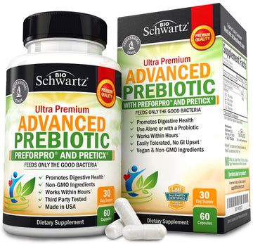 Prebiotics for Advanced Gut Health - Immune System Support & Dietary Fiber BioSchwartz buy supplements canada