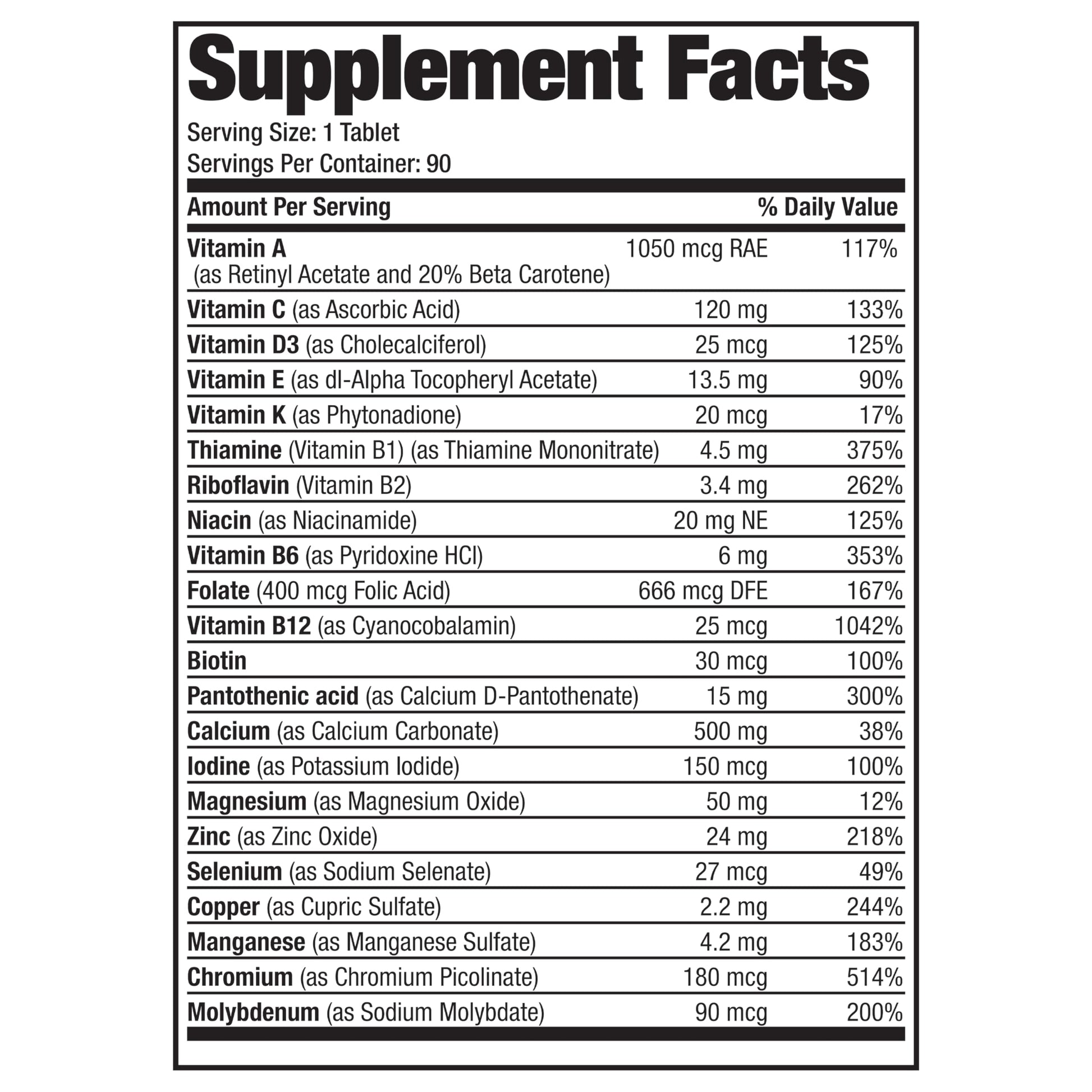 Bronson ONE Daily Women’s 50+ Complete Multivitamin Multimineral, 90 Tablets Bronson buy supplements canada