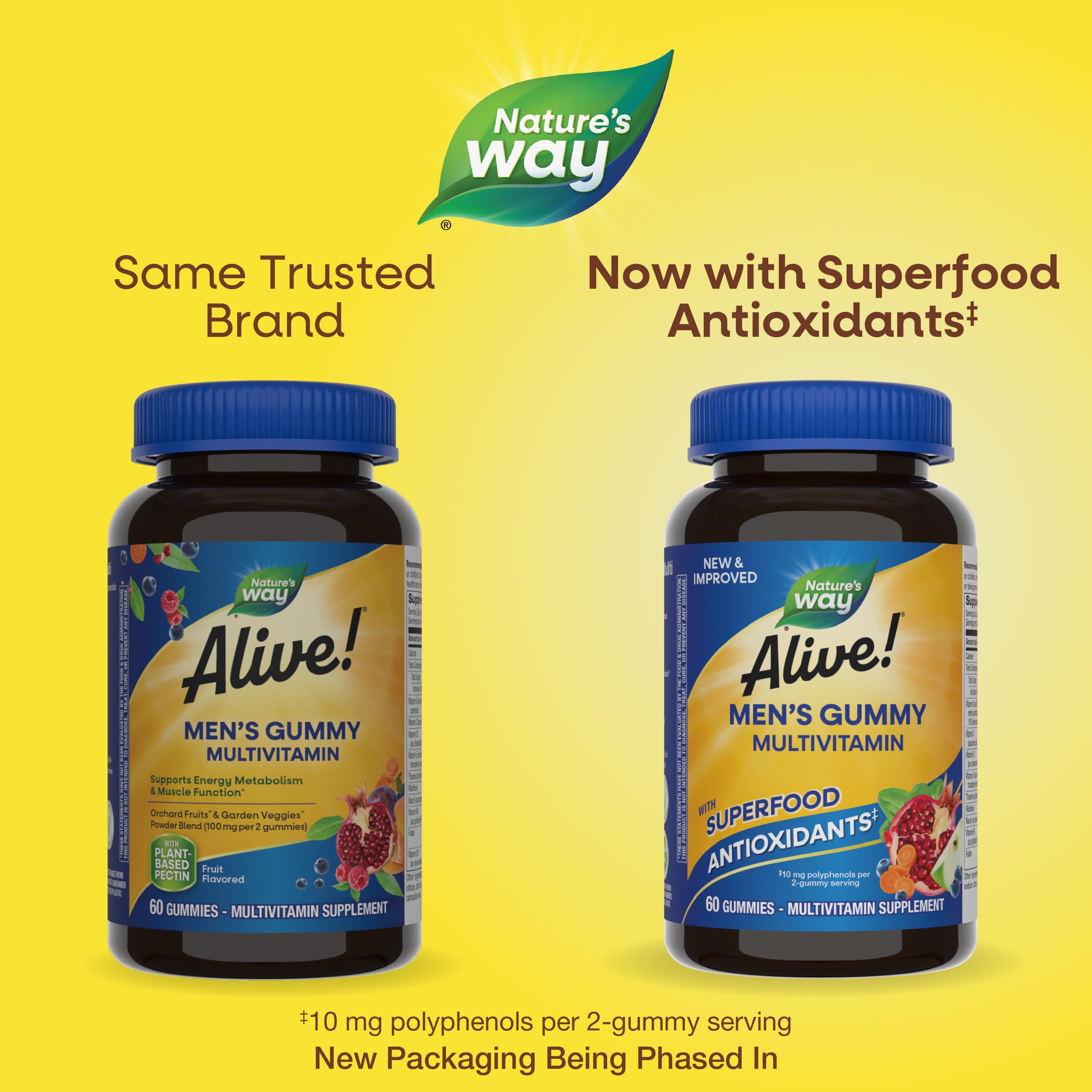 Nature's Way Alive! Men's Multivitamin Gummies, Supports Energy Metabolism*, Muscle Function*, Superfood Antioxidants(1) Nature's Way buy supplements canada