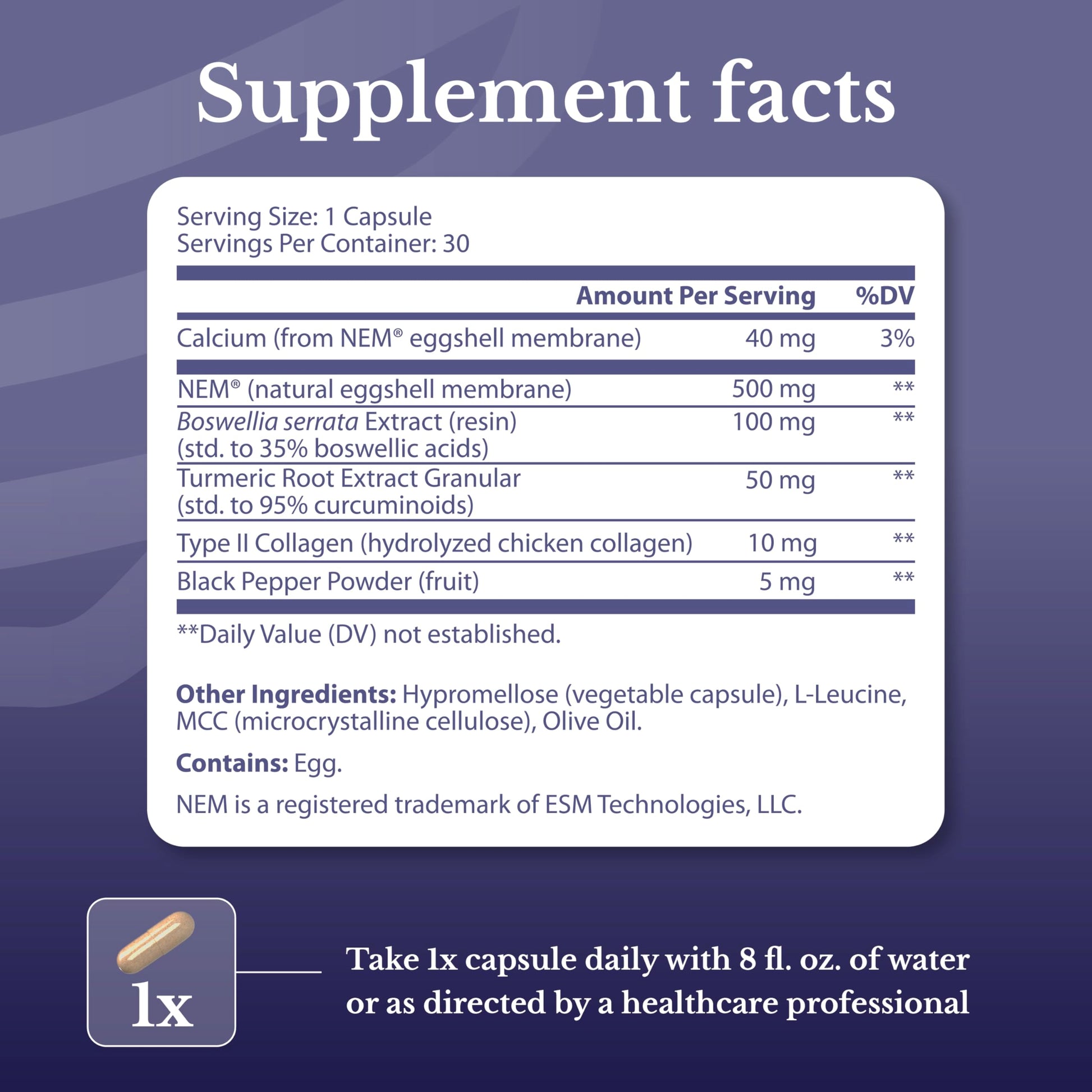NATION HEALTH MD Joint Complex - Joint & Cartilage Health - Joint Support Supplement with Calcium, NEM Eggshell Membrane, Boswellia Serrata - Knee Supplements for Men & Women, 60 Capsules NATION HEALTH MD buy supplements canada