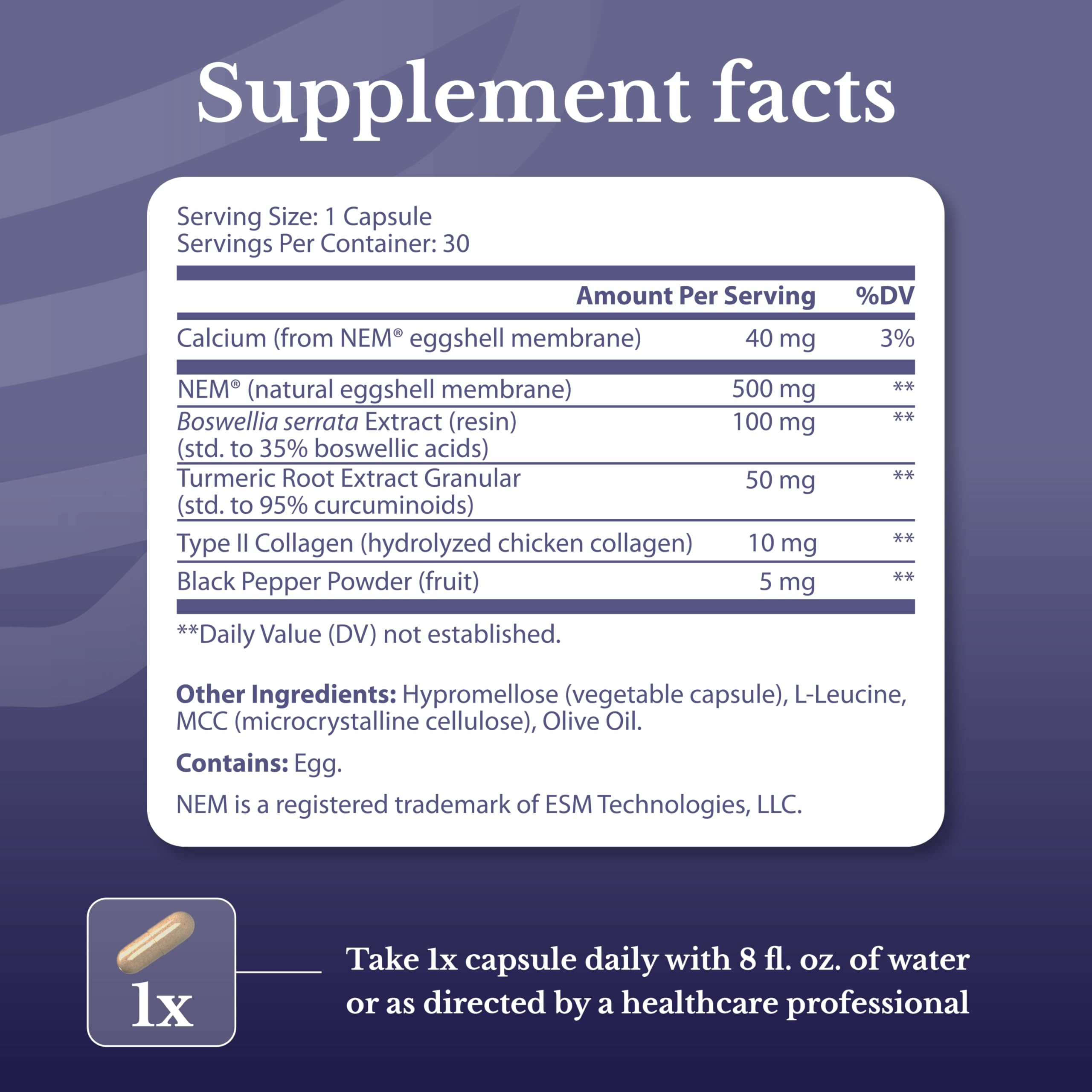 NATION HEALTH MD Joint Complex - Joint & Cartilage Health - Joint Support Supplement with Calcium, NEM Eggshell Membrane, Boswellia Serrata - Knee Supplements for Men & Women, 60 Capsules NATION HEALTH MD buy supplements canada