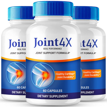 IDEAL PERFORMANCE Joint4X Joint Support Capsules, Official Joint-4X Supplement Pills, All-Natural Formula to Fortify Bones and Bolster Flexibility - Maximum Strength, Joint 4X Pills Reviews (3 Pack) IDEAL PERFORMANCE buy supplements canada