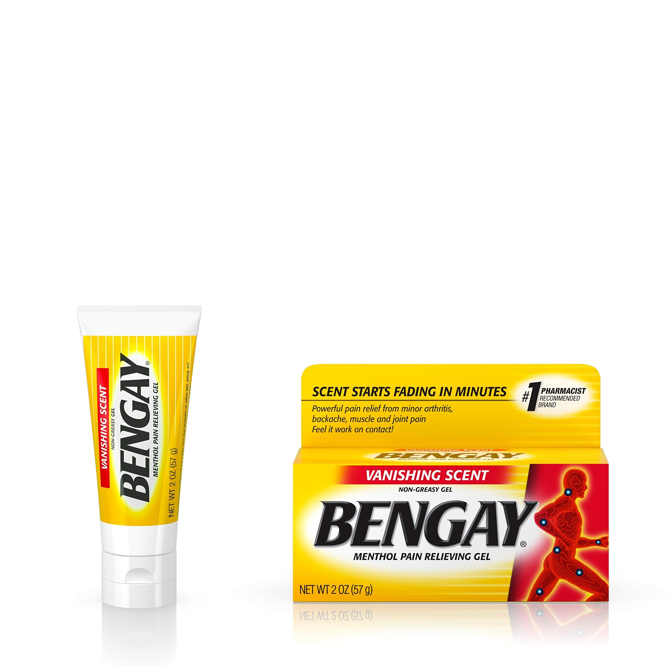 Vanishing Scent Bengay Relief Gel, Non-Greasy Topical Reliever with Cooling Menthol, 2 oz Bengay buy supplements canada