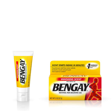 Vanishing Scent Bengay Relief Gel, Non-Greasy Topical Reliever with Cooling Menthol, 2 oz Bengay buy supplements canada