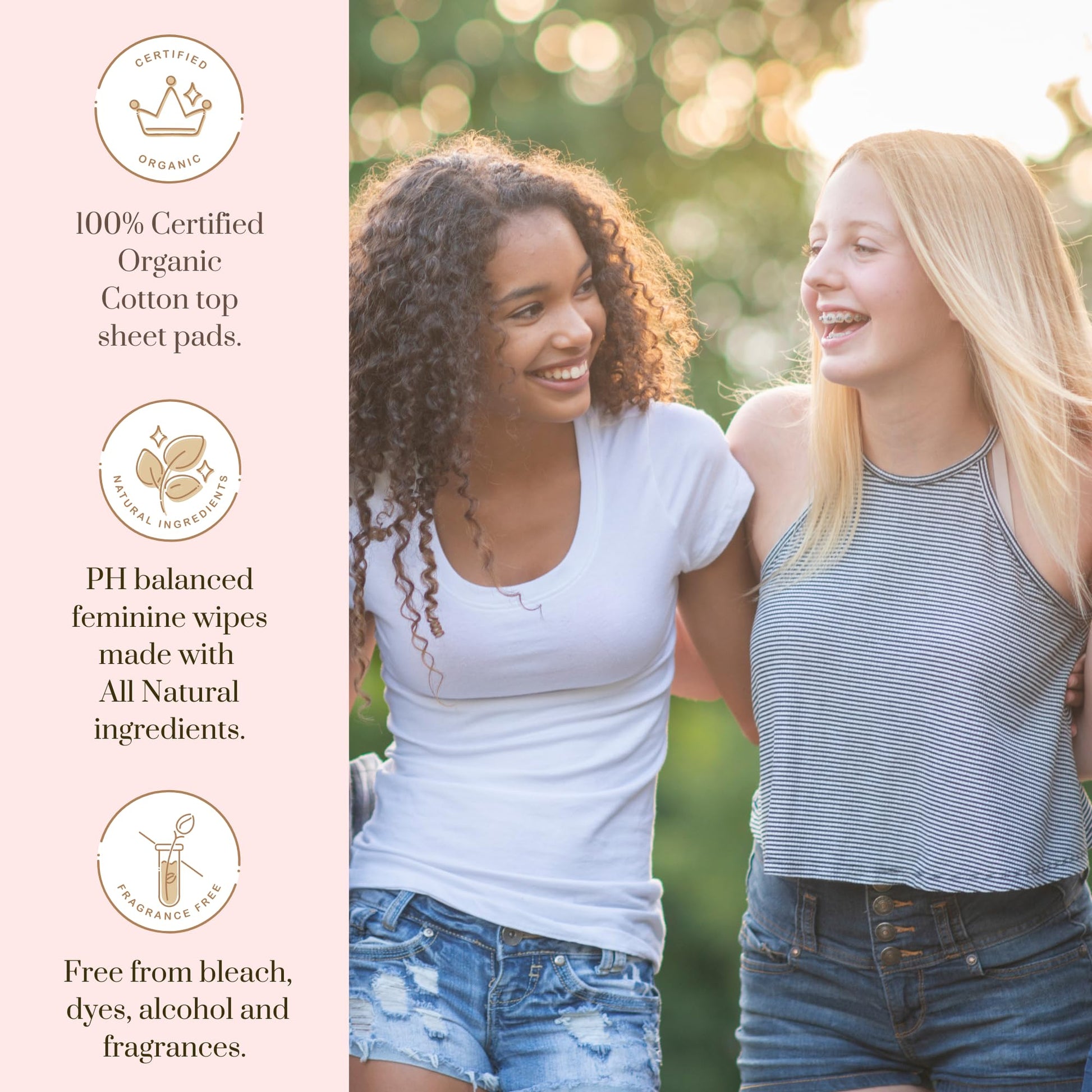 Organic 77 PC Period Kit Moon Box for Teens and Tweens - Organic Cotton Top Sheet Feminine Pads APOPPYCARY buy supplements canada