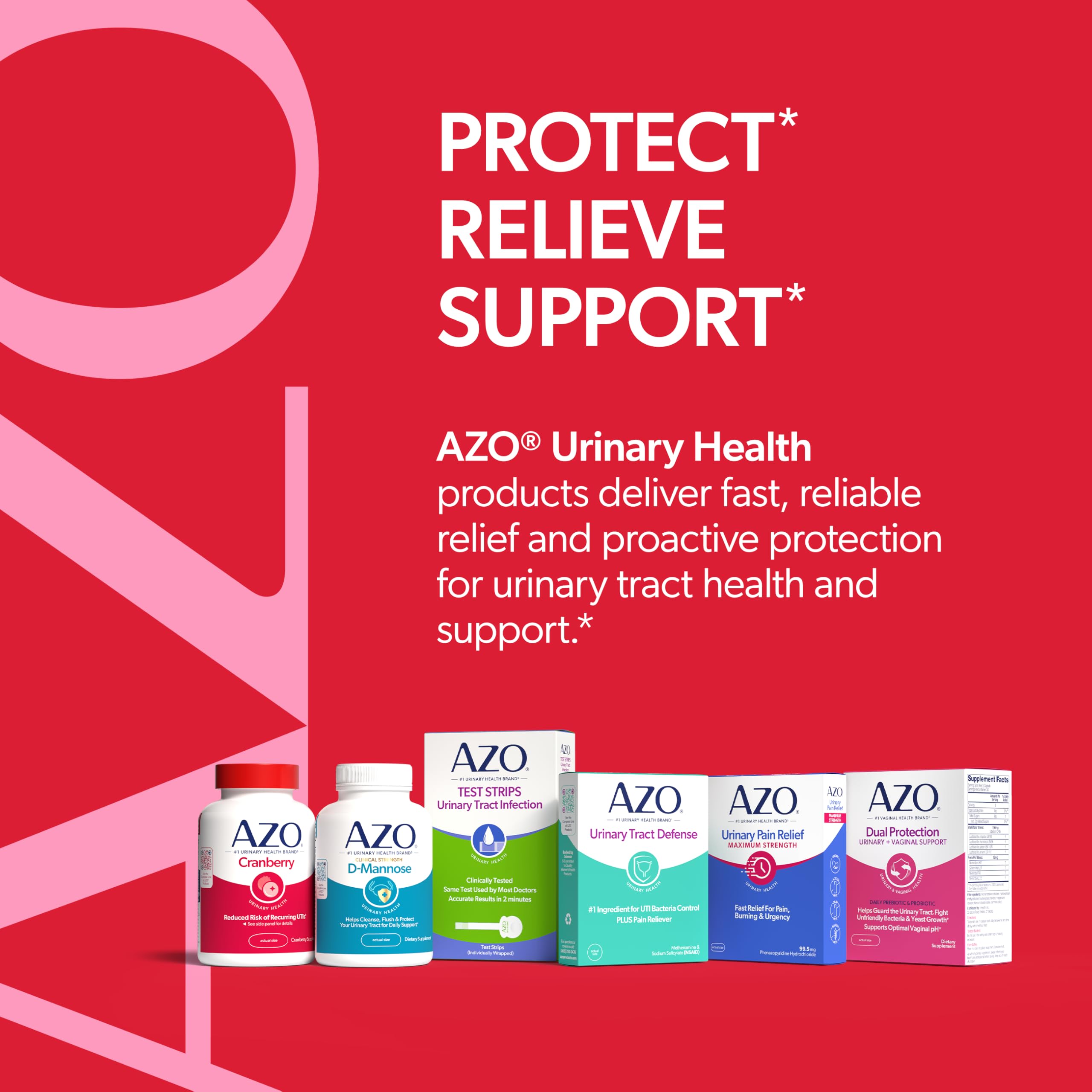 AZO Cranberry Urinary Tract Health Gummies Dietary Supplement, 2 Gummies = 1 Glass of Cranberry Juice, Helps Cleanse & Protect AZO buy supplements canada