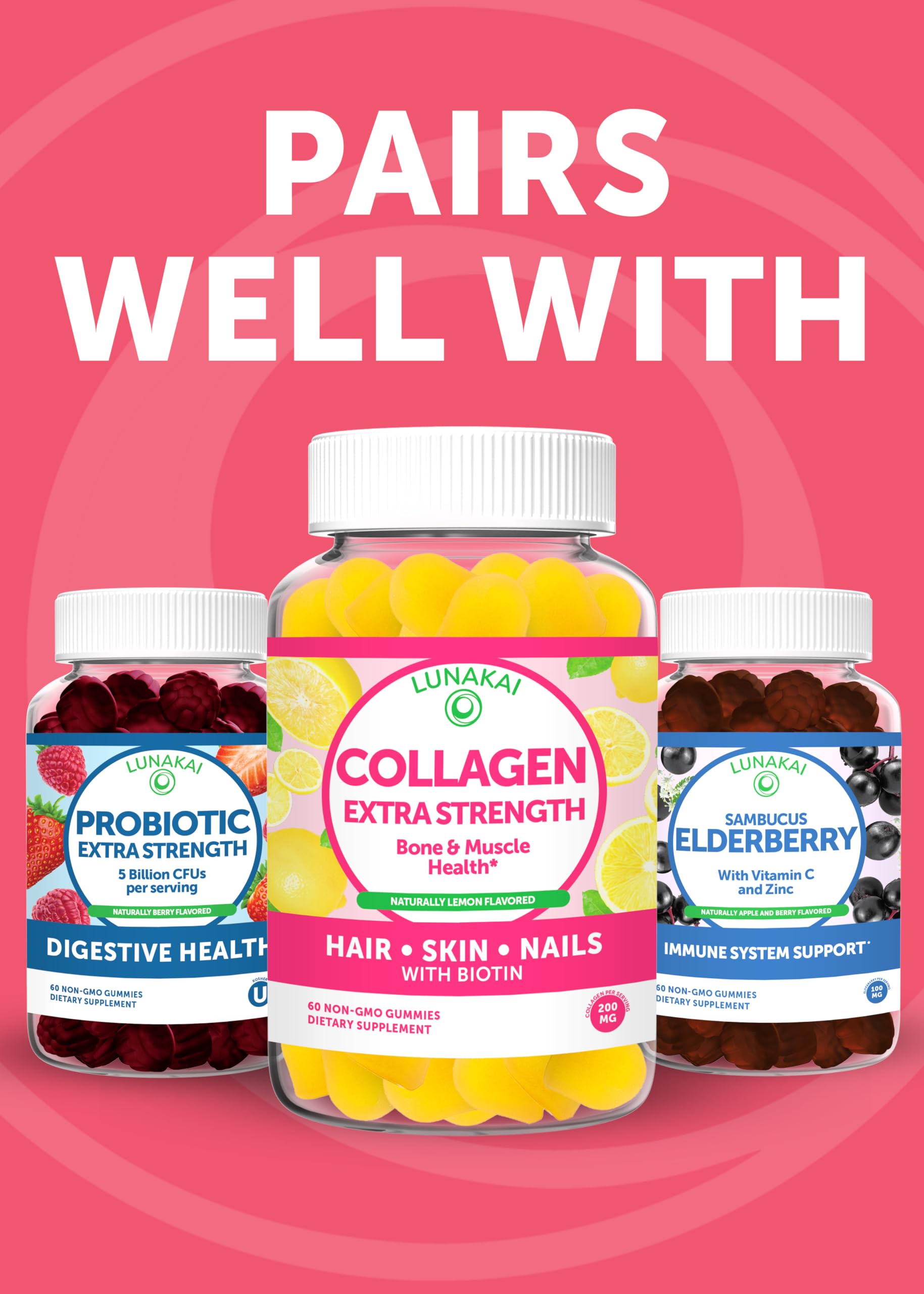 Lunakai USA Made Womens Multivitamin Gummies – Delicious Daily 16 Multi Vitamins for Women – Wellness, Energy & Essential Health Support, 60ct Lunakai buy supplements canada