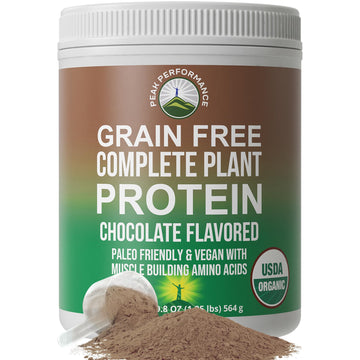 Peak Performance Organic Paleo Grain Free Plant Based Raw Vegan Protein Powder. Amazing Amino Acid Profile and Less Than 1g of Sugar. with Hemp and Pea Protein Chocolate Flavored Peak Performance buy supplements canada