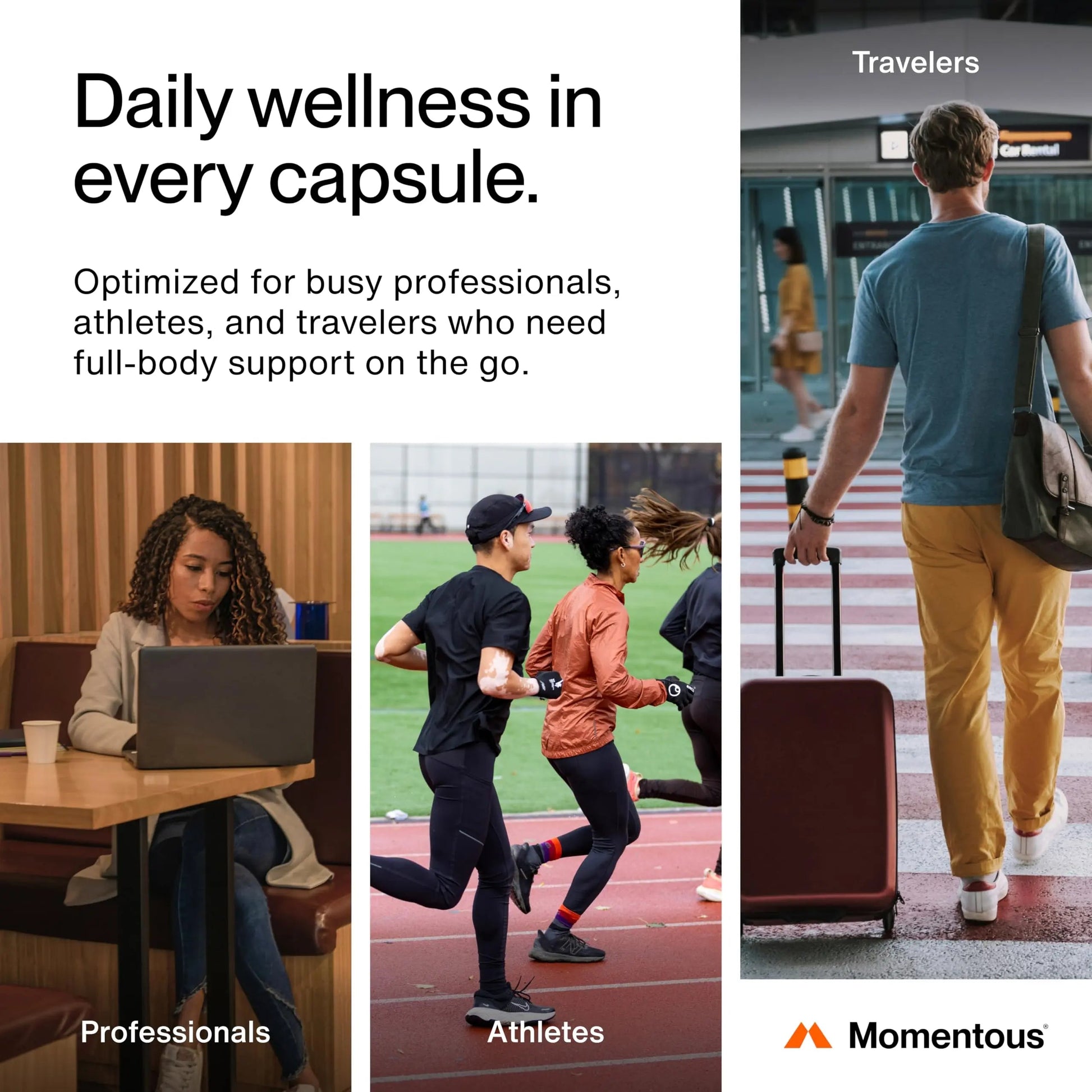 Momentous Essential Multivitamin for Women & Men - Complete Vitamin & Mineral Complex for Athletes & Wellness Enthusiasts - GMO- & Gluten-Free Momentous buy supplements canada