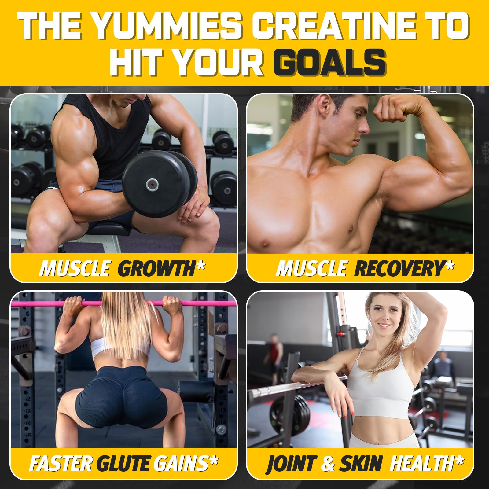 (180 Count) Creatine Monohydrate Gummies for Men & Women - Creatine Pre Workout Gummies for Muscle Builder, Muscle Strength, Recovery, Endurance, Energy, Moursope buy supplements canada