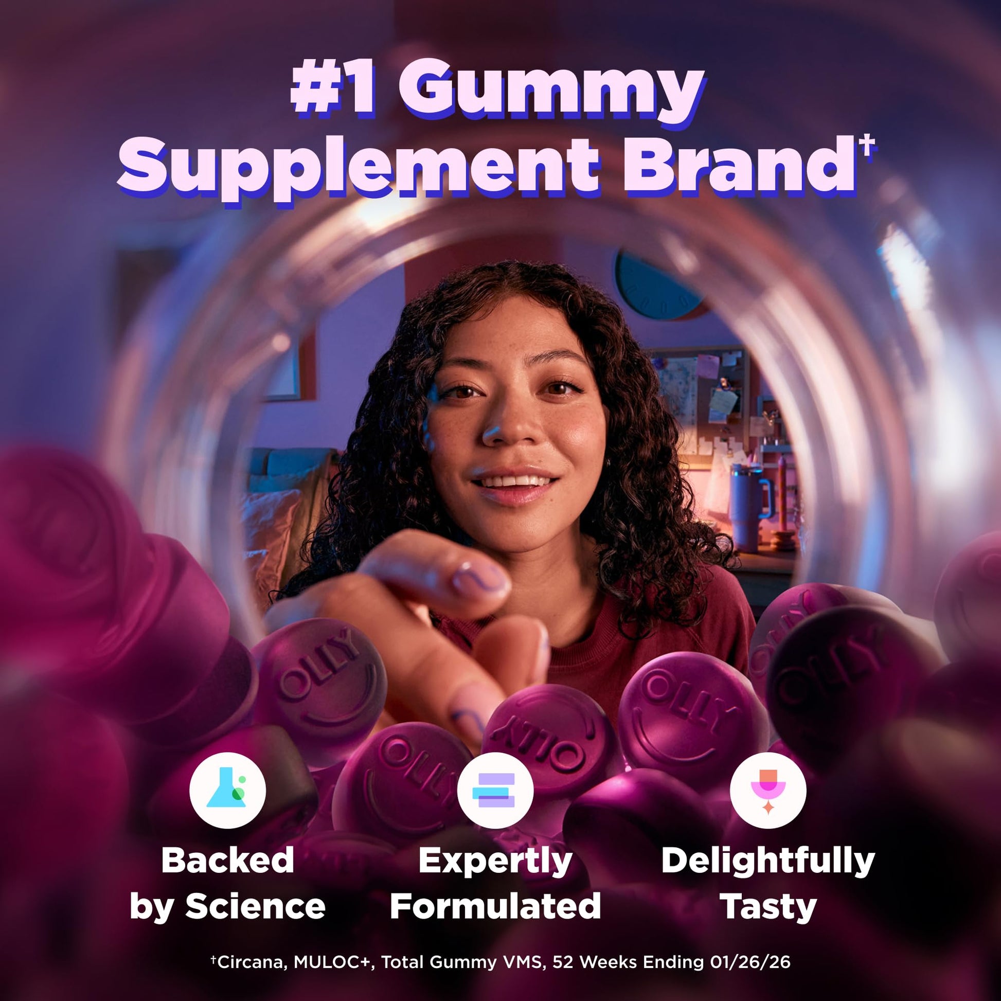 OLLY Max Strength Sleep Gummy, 10mg Melatonin, L-Theanine, Chamomile, Lemon Balm, Sugar Free, Vegetarian Sleep Aid, Strawberry - 70 Count OLLY buy supplements canada