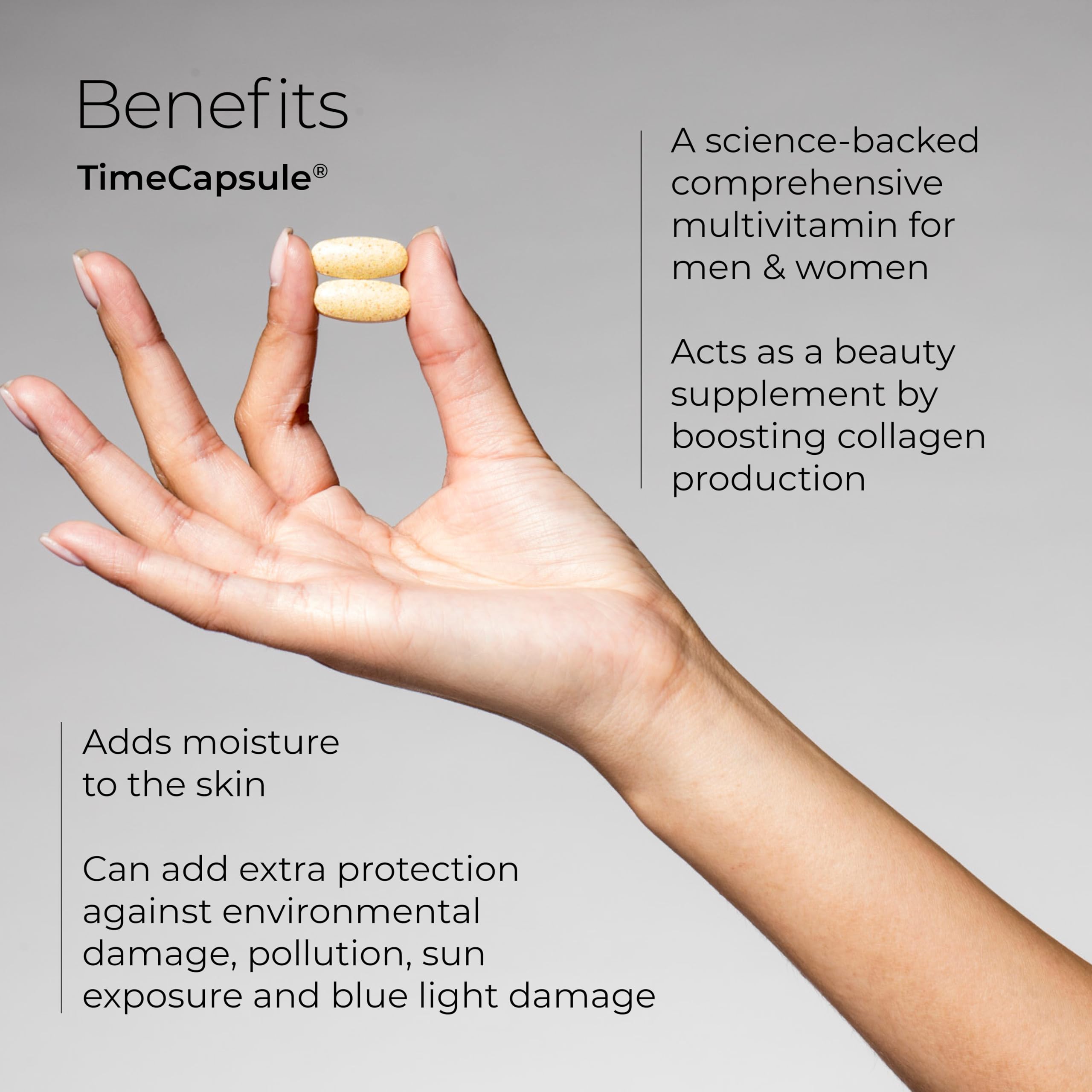 Hush & Hush TimeCapsule Multivitamin, Women's Multivitamin, Men's Multivitamin, Clean Nutraceuticals Supplements That Contains Hyaluronic Acid Hush & Hush buy supplements canada
