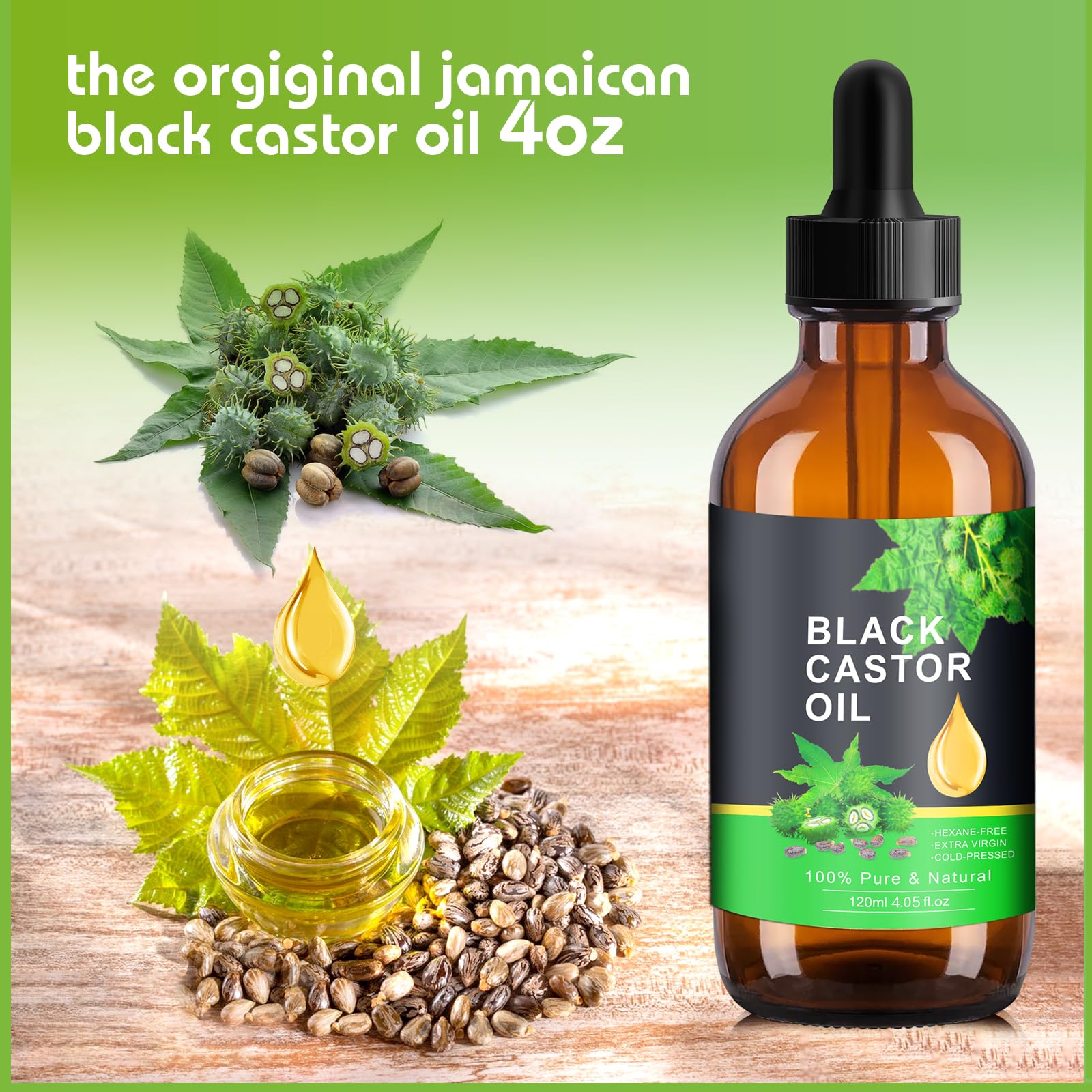 PAVAROP Jamaican Black Castor Oil, Organic Black Castor Oil Cold Pressed in Glass Bottle PAVAROP buy supplements canada
