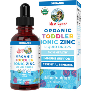 MaryRuth Organics USDA Toddler Liquid Drops | Zinc Sulfate | Immune Support Supplement| Skin Health | Vegan | Formulated for Ages 1-3 | Delicious Berry Flavor | 1 Month Supply | 2 Fl Oz MARYRUTH'S buy supplements canada