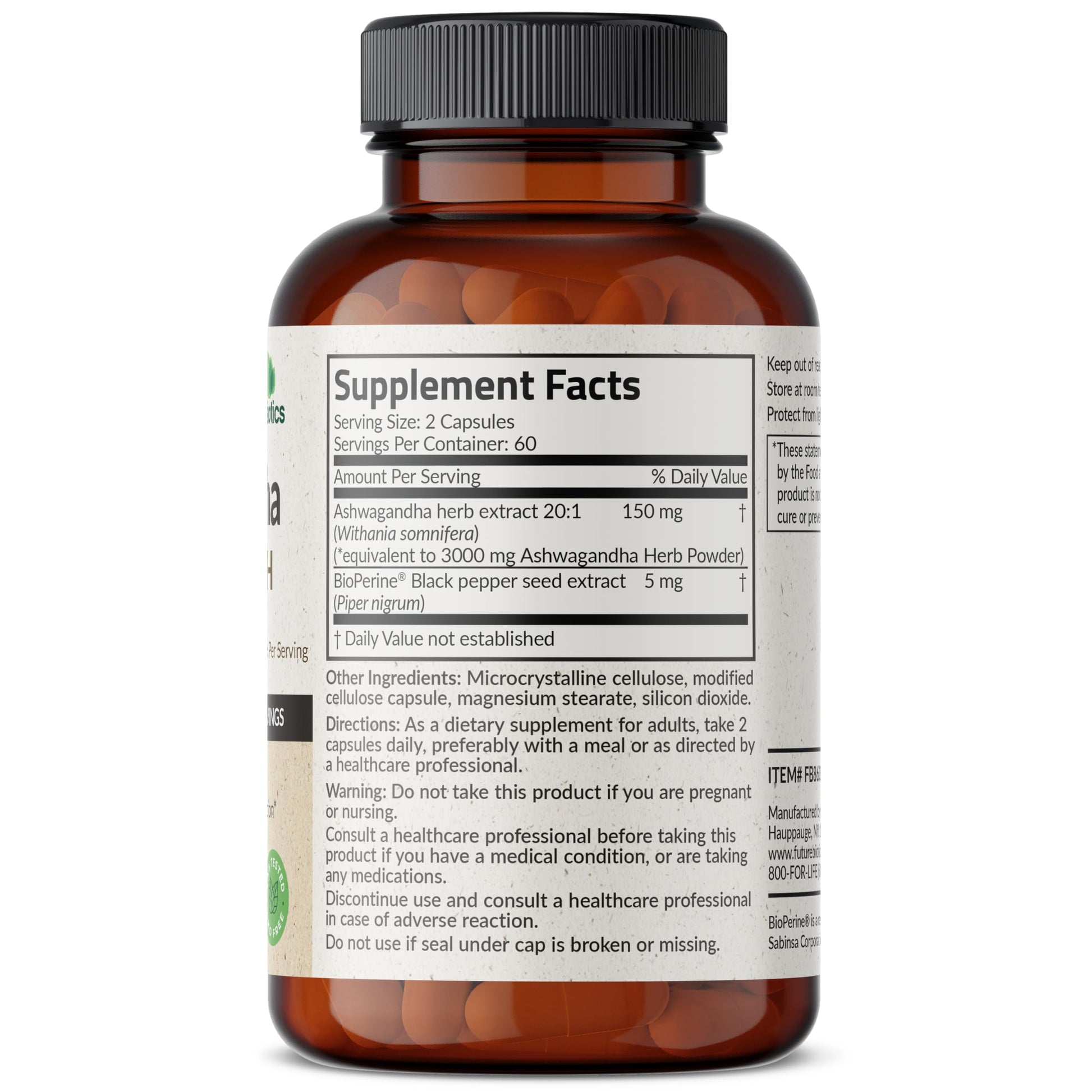 Futurebiotics Ashwagandha Extra Strength Stress & Mood Support with BioPerine Futurebiotics buy supplements canada