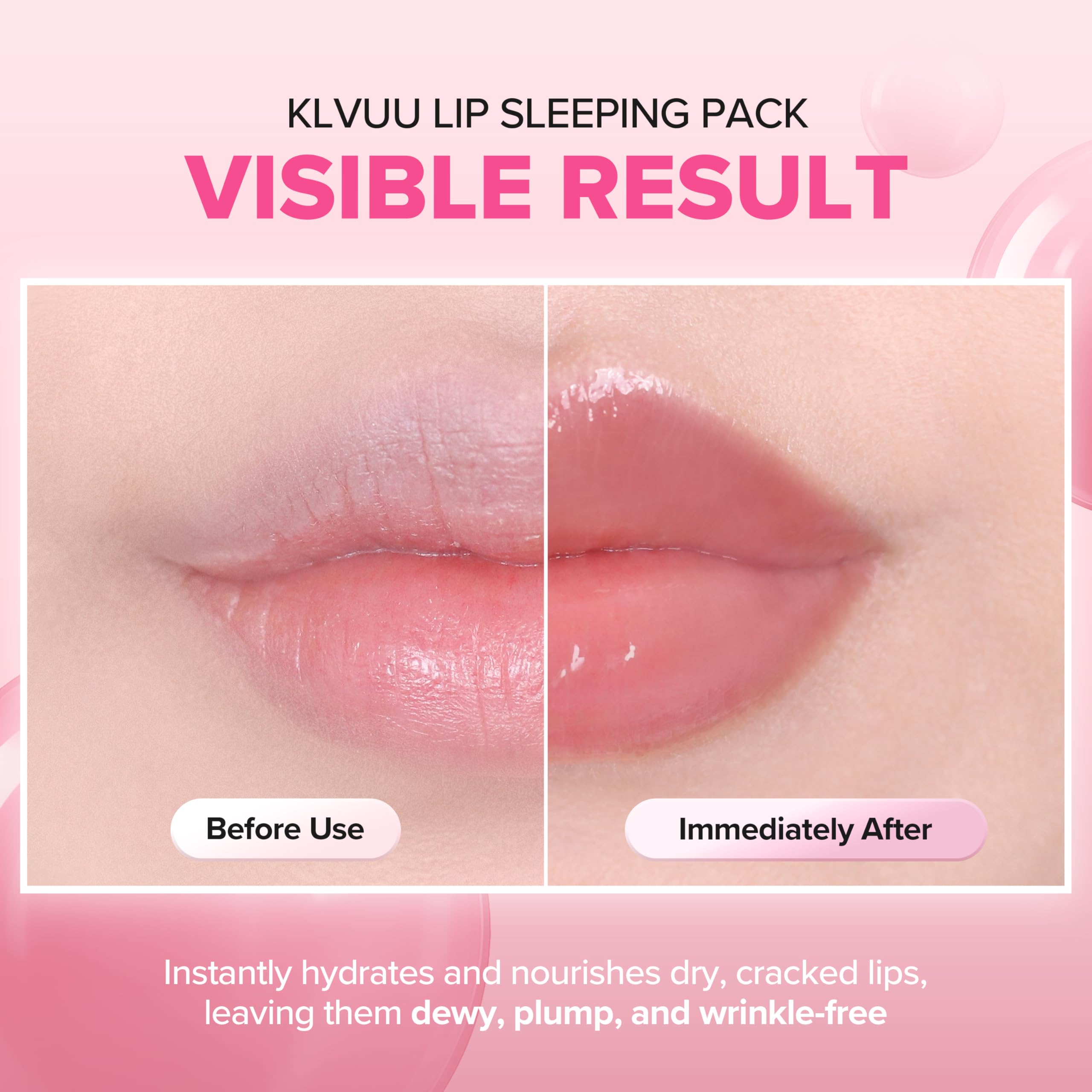 Klavuu Lip Mask Sleeping Pack (0.7oz) – Overnight Deep Hydrating Korean Lip Balm Treatment for Very Dry, Chapped Lips | Lip Lightening & Plumping with Instant Hydration | Gentle Exfoliating (Berry) KLAVUU buy supplements canada