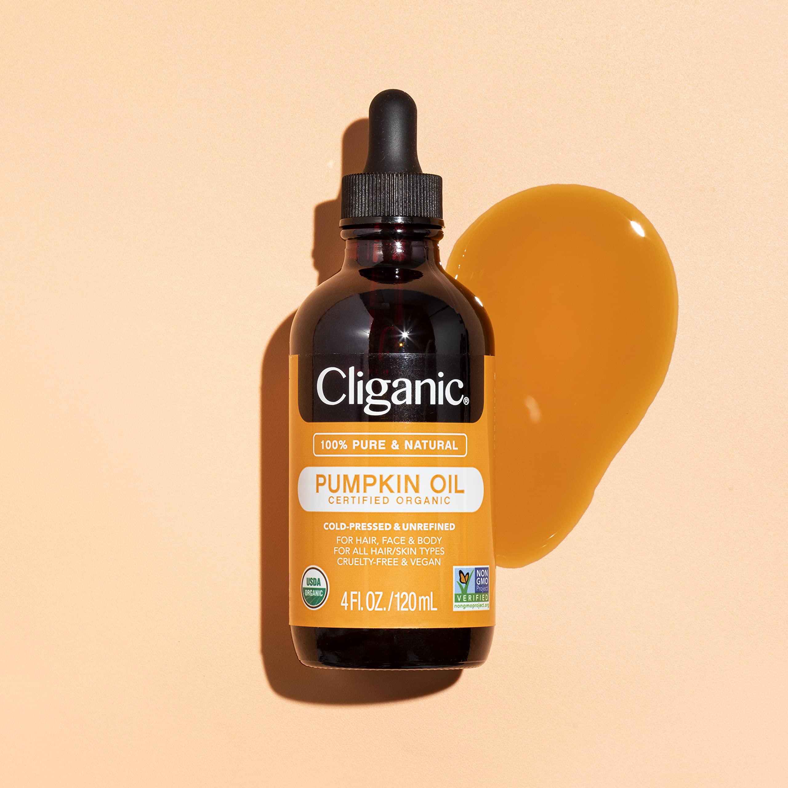 Cliganic Organic Pumpkin Seed Oil, 100% Pure - For Face & Hair | Natural Cold Pressed Unrefined Cliganic buy supplements canada