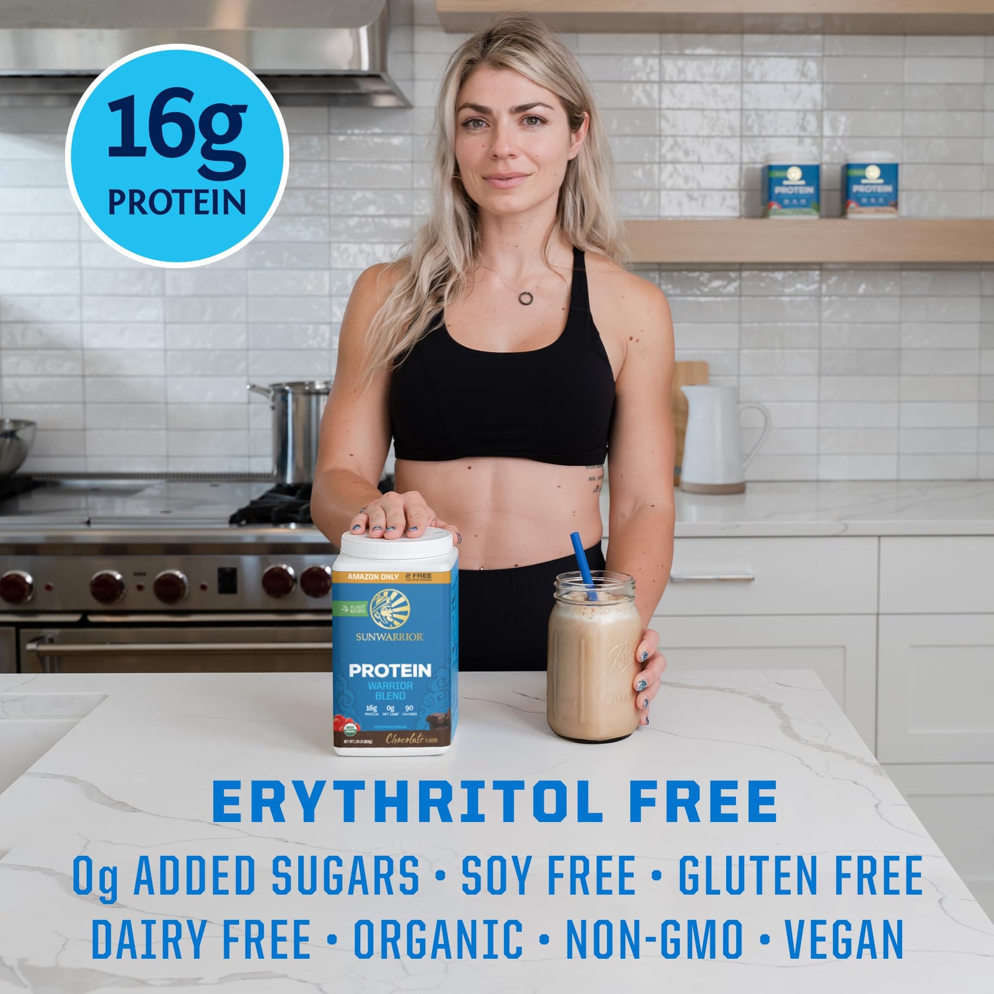 Vegan Protein Powder Plant-based Protein Powder USDA Organic | BCAA Amino Acids Sunwarrior buy supplements canada