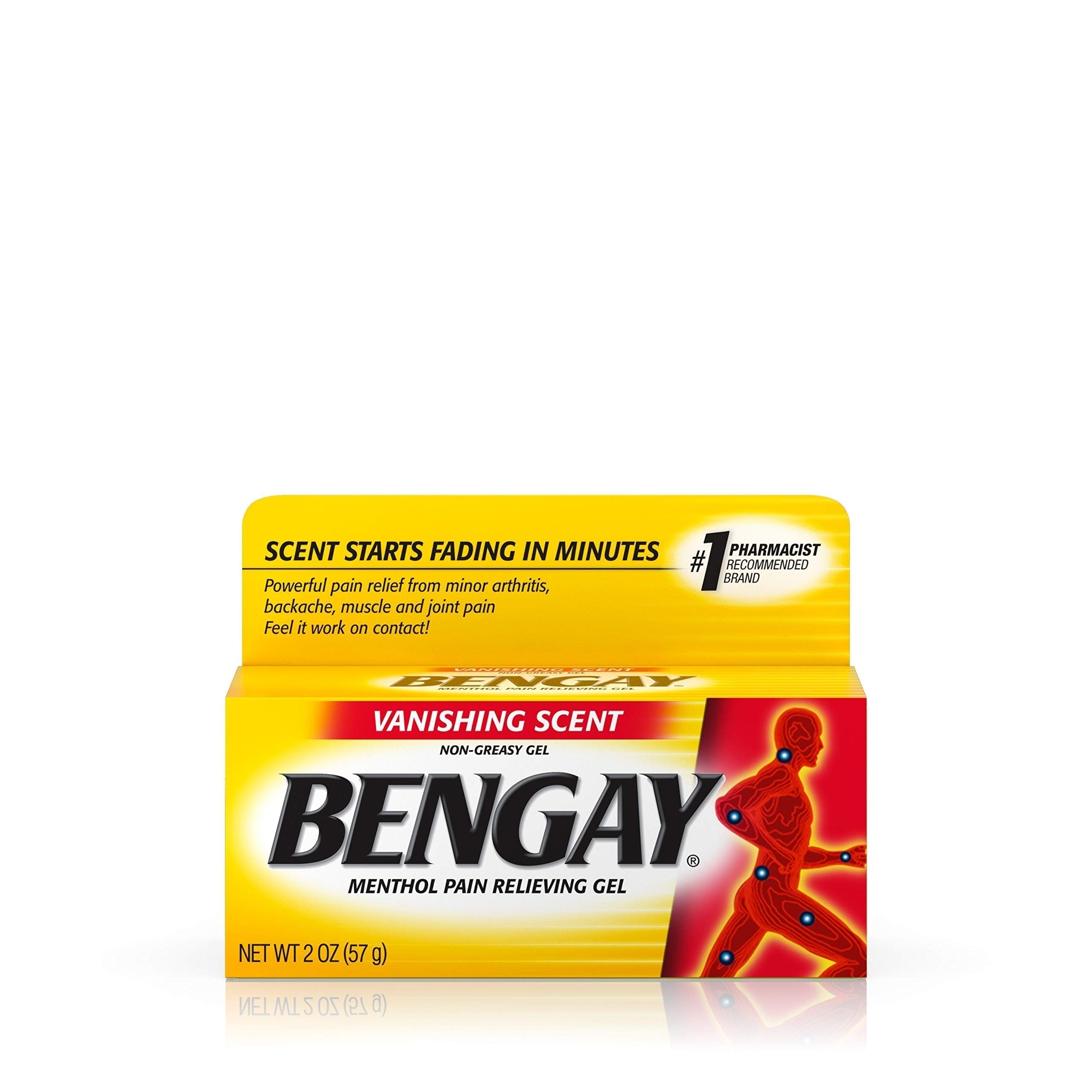 Vanishing Scent Bengay Relief Gel, Non-Greasy Topical Reliever with Cooling Menthol, 2 oz Bengay buy supplements canada