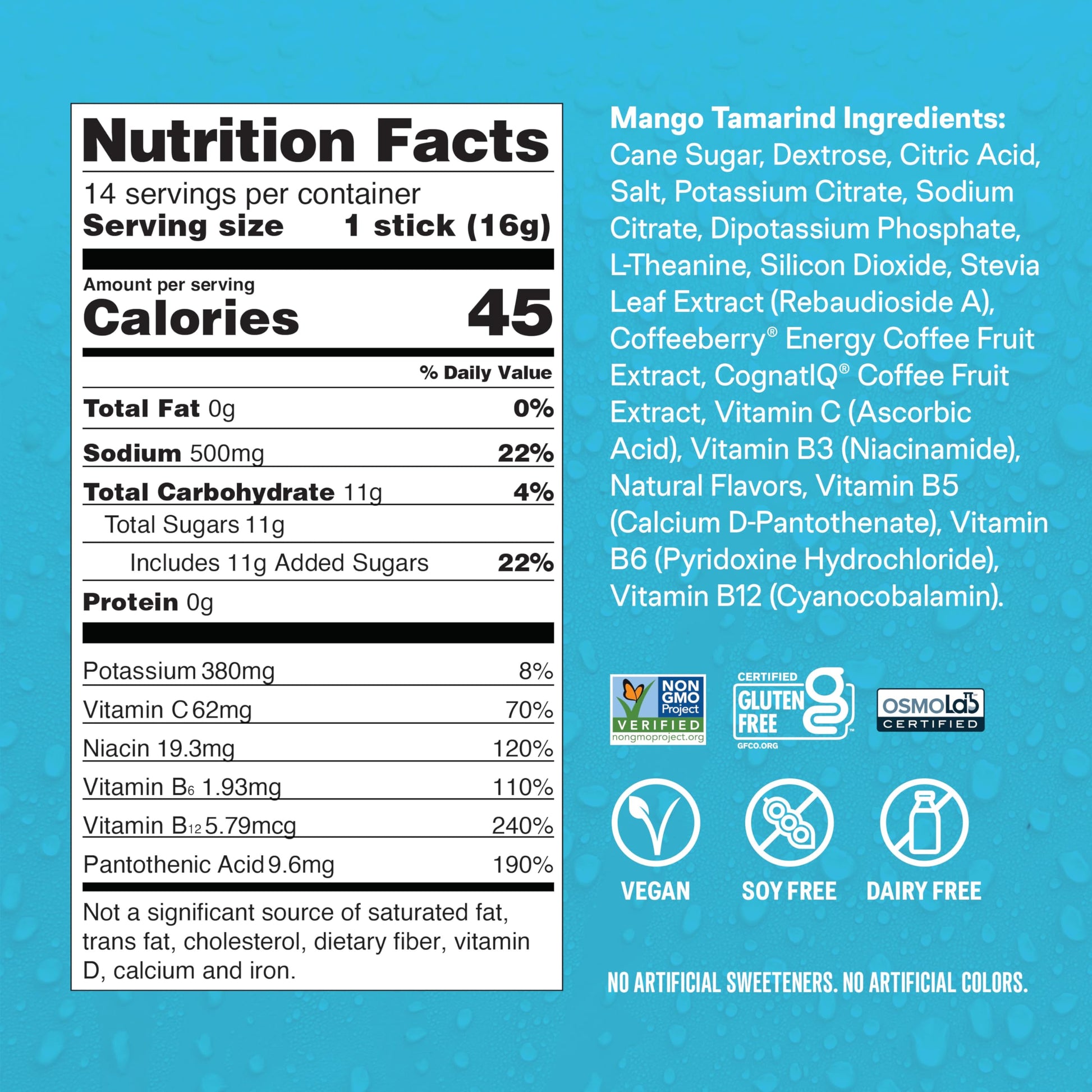 Liquid I.V.® Hydration Multiplier +Energy - Mango Tamarind | Electrolyte Powder Drink Mix | 1 Pack (14 Servings) Liquid I.V. buy supplements canada