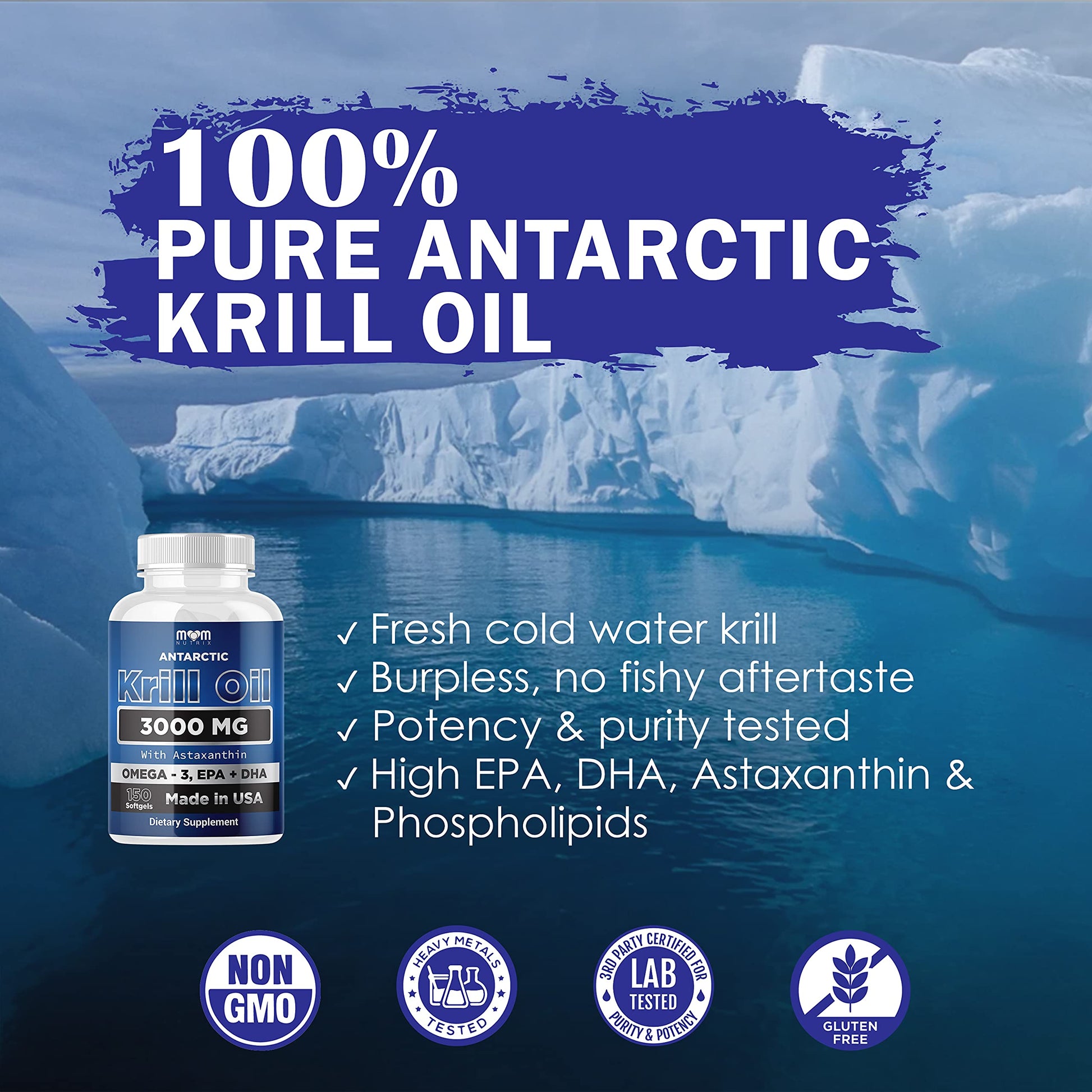 Dr. JOEL'S MOM NUTRIX Antarctic Krill Oil Supplement - 3000 mg Per Serving - 150 Softgel Dr. JOEL'S buy supplements canada