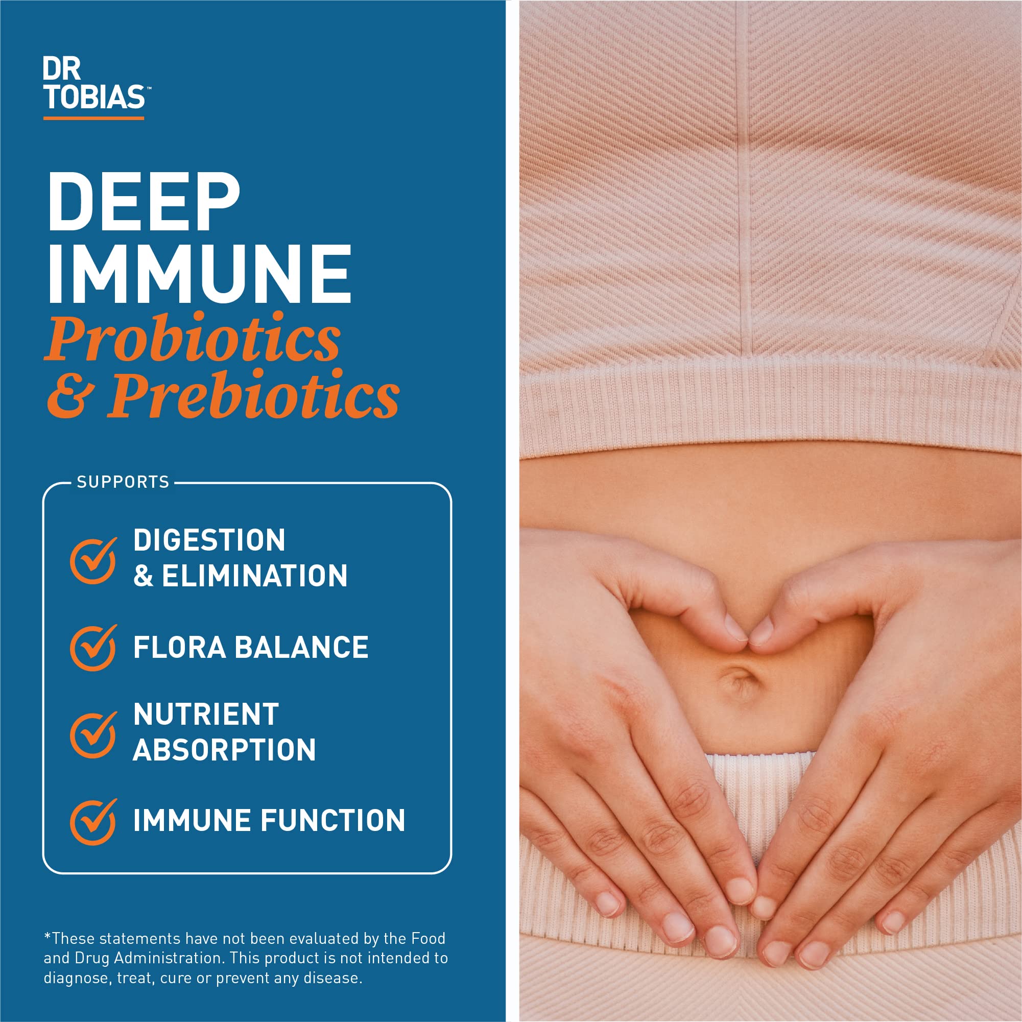 Dr. Tobias Deep Immune Probiotics & Prebiotics, 4.4 Billion CFU Probiotics for Women Dr. Tobias buy supplements canada