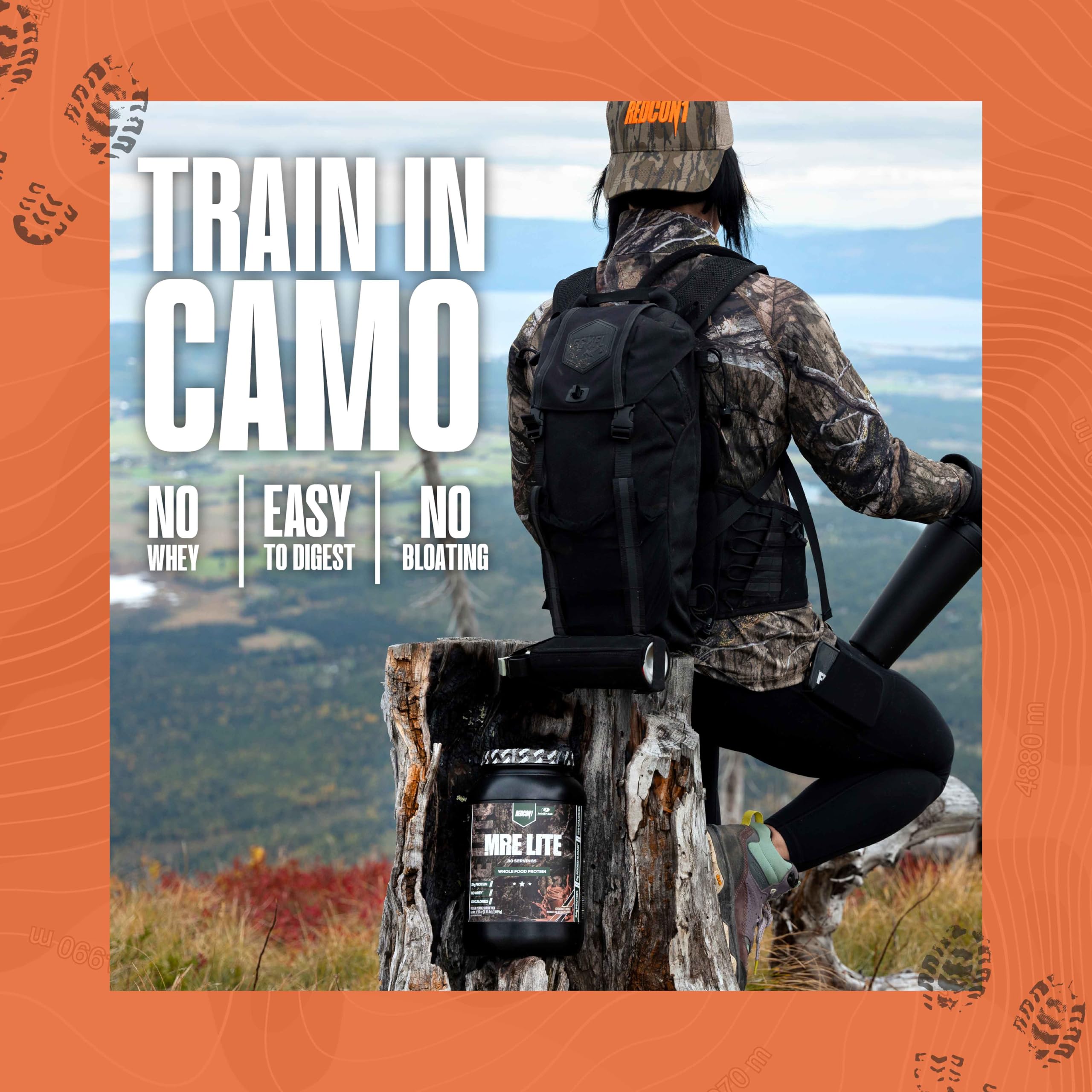 REDCON1 x Mossy Oak MRE Lite Whole Food Protein Powder, Chocolate Moose - Low Carb REDCON1 buy supplements canada