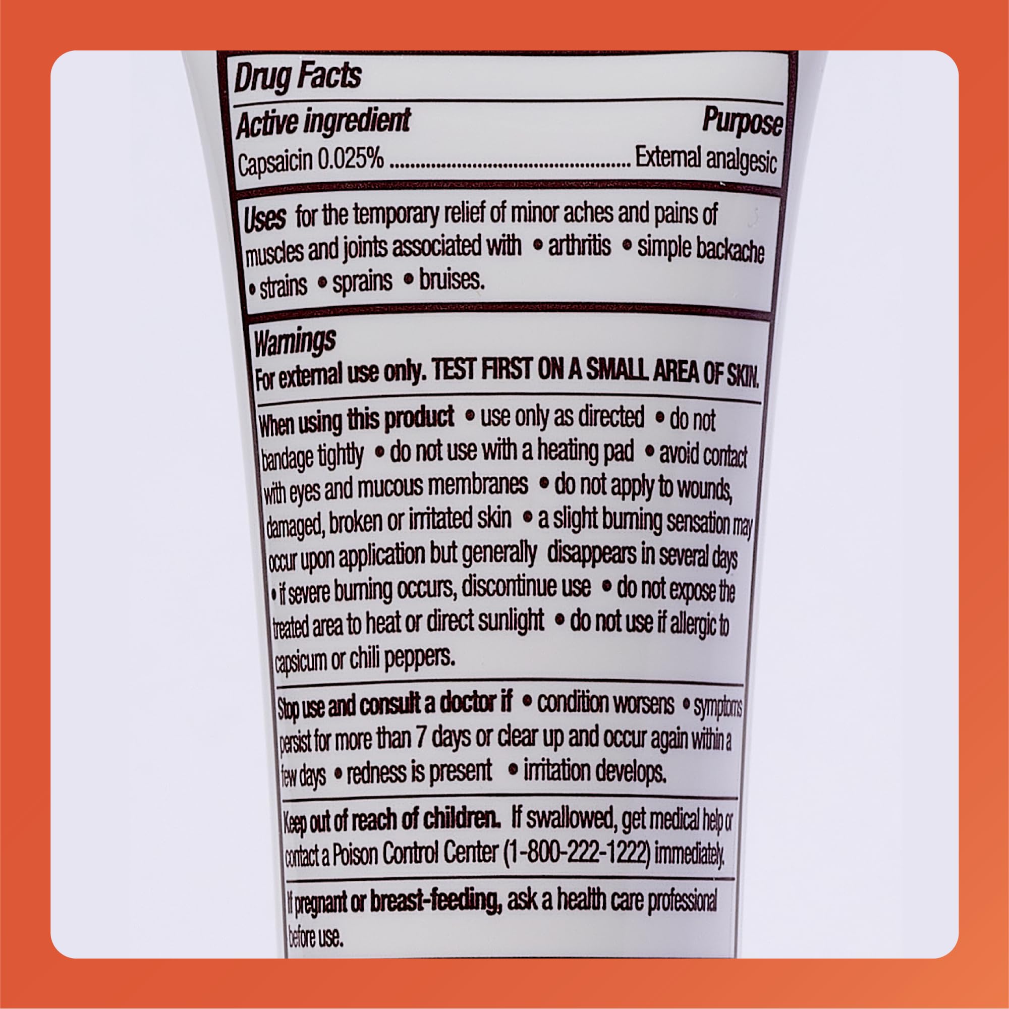 Rugby Capsaicin 0.025% Cream for Penetrating Pain Relief - 2.1 Oz (60g) (6 Pack) RUGBY LABORATORIES buy supplements canada