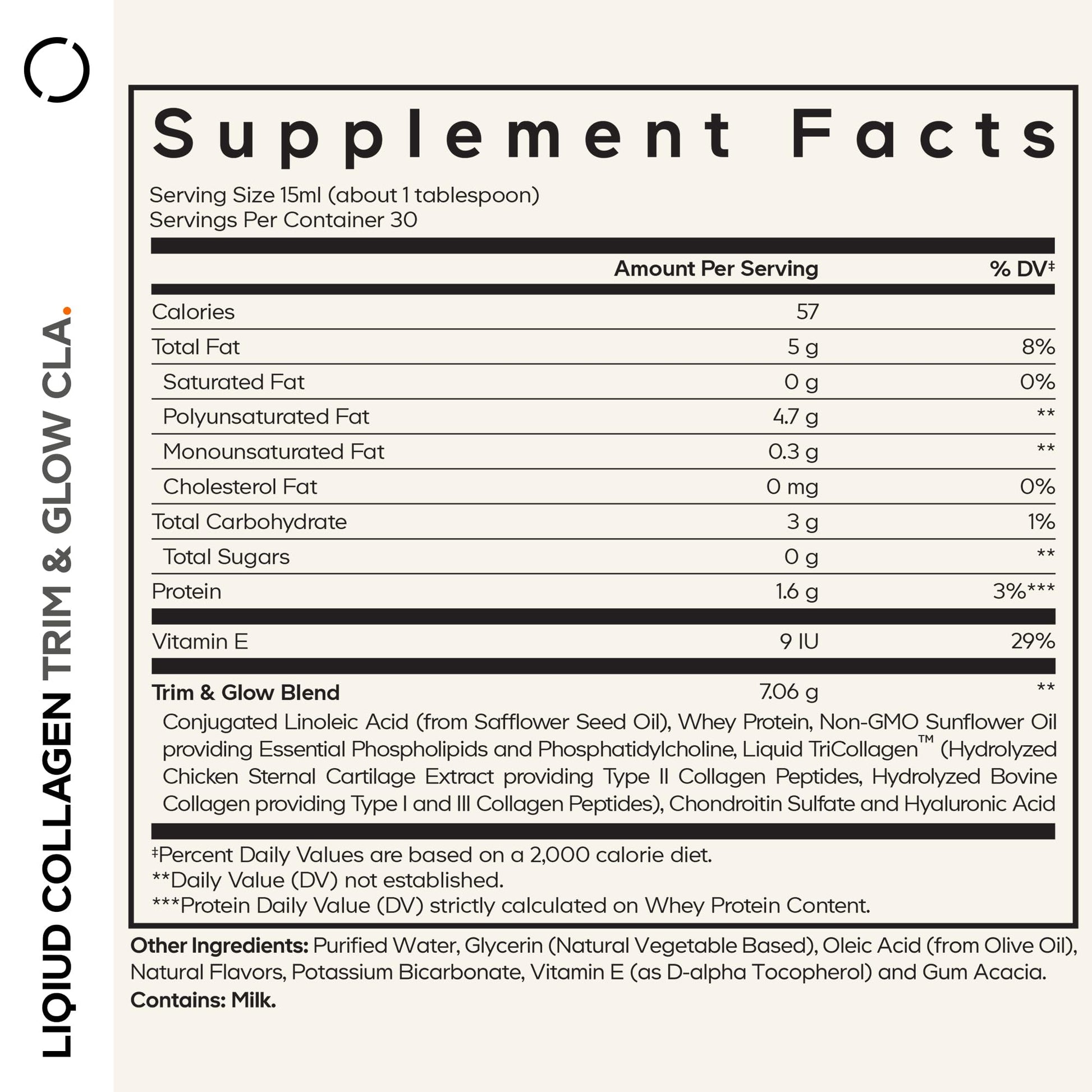 Codeage Liquid Collagen Supplement Vanilla Flavor, Beauty Trim & Glow Liposomal Collagen Peptides, CLA Conjugated Linoleic Acid, Hyaluronic Acid, Vitamin E, Hydrolyzed, Non-GMO, 15.22 fl oz Codeage buy supplements canada