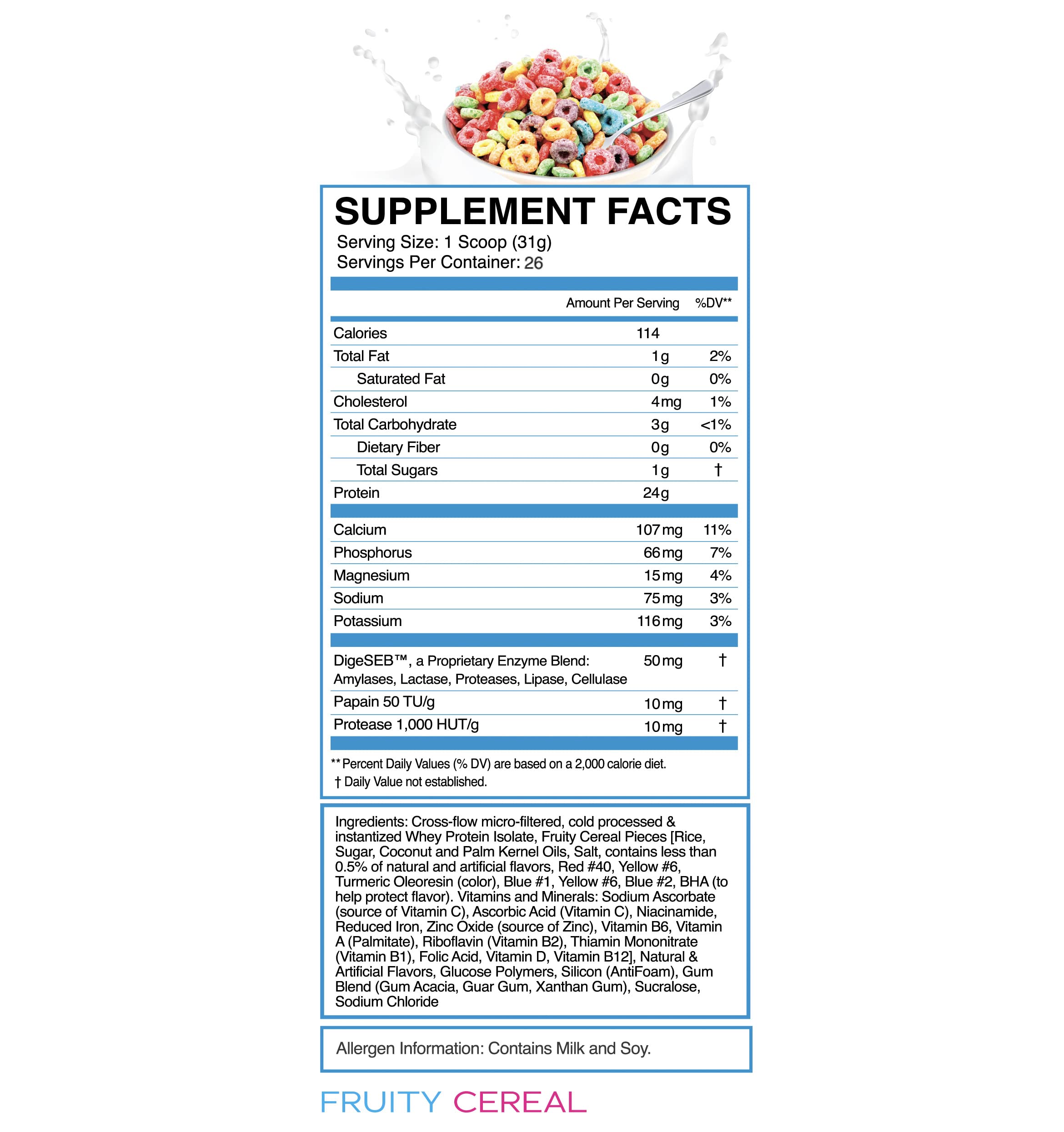 eFlow Nutrition 100% Whey Protein Isolate - Gluten & Lactose-Free Digestive Enzymes eFlow Nutrition buy supplements canada