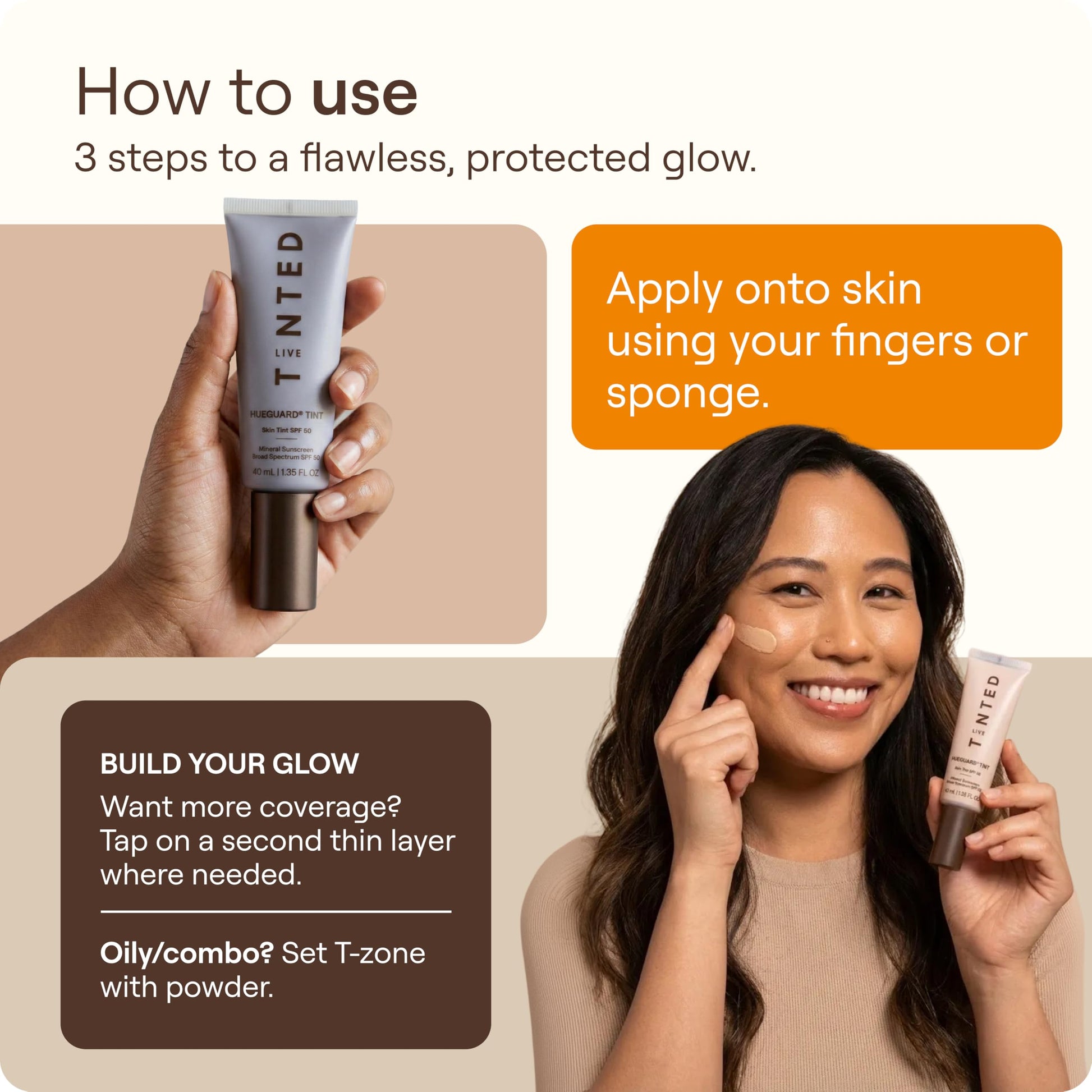 Live Tinted Hueguard Skin Tint SPF 50 - Tinted Mineral Sunscreen with Light-Medium Buildable Coverage With a Hydrating and Radiant Finish - Water and Sweat Resistant, 1.35 fl oz - Shade 10 Live Tinted buy supplements canada