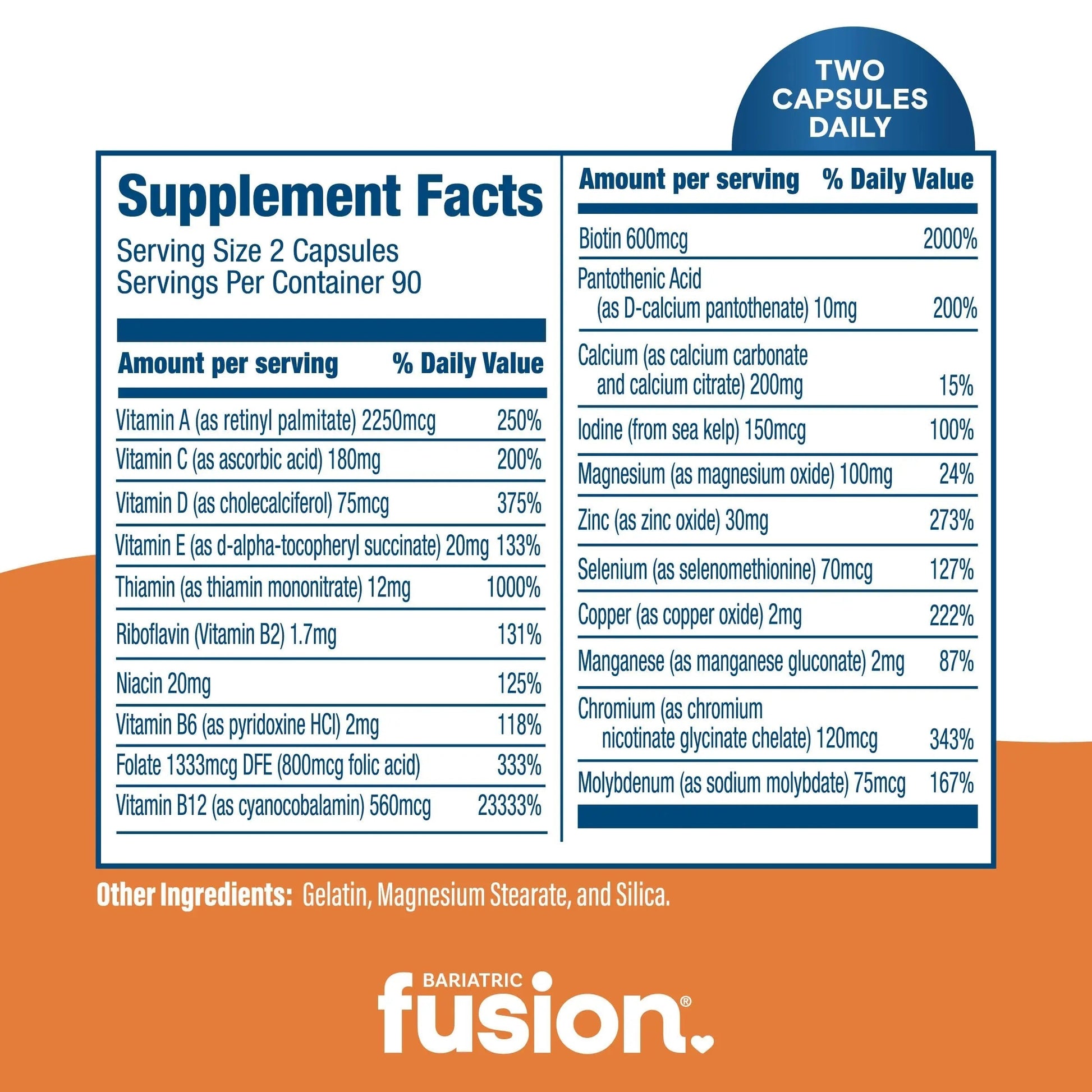 Bariatric Fusion Bariatric Multivitamin Without Iron | Post Bariatric Surgery Patients | Iron Free Bariatric Vitamin Bariatric Fusion buy supplements canada