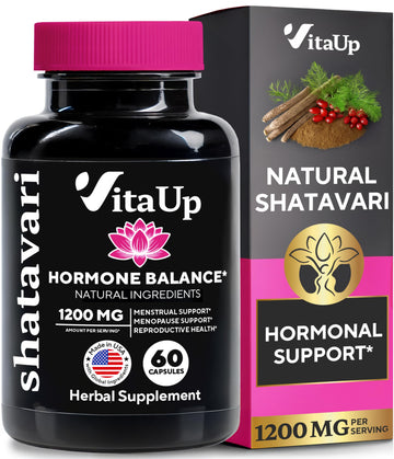 VitaUp Shatavari Capsules for Women 1200mg - USA Made Shatavari Root Supplement for Normal Hormonal Support, Menopause & Menstrual Wellness - 60 Vegan Capsules VitaUp buy supplements canada