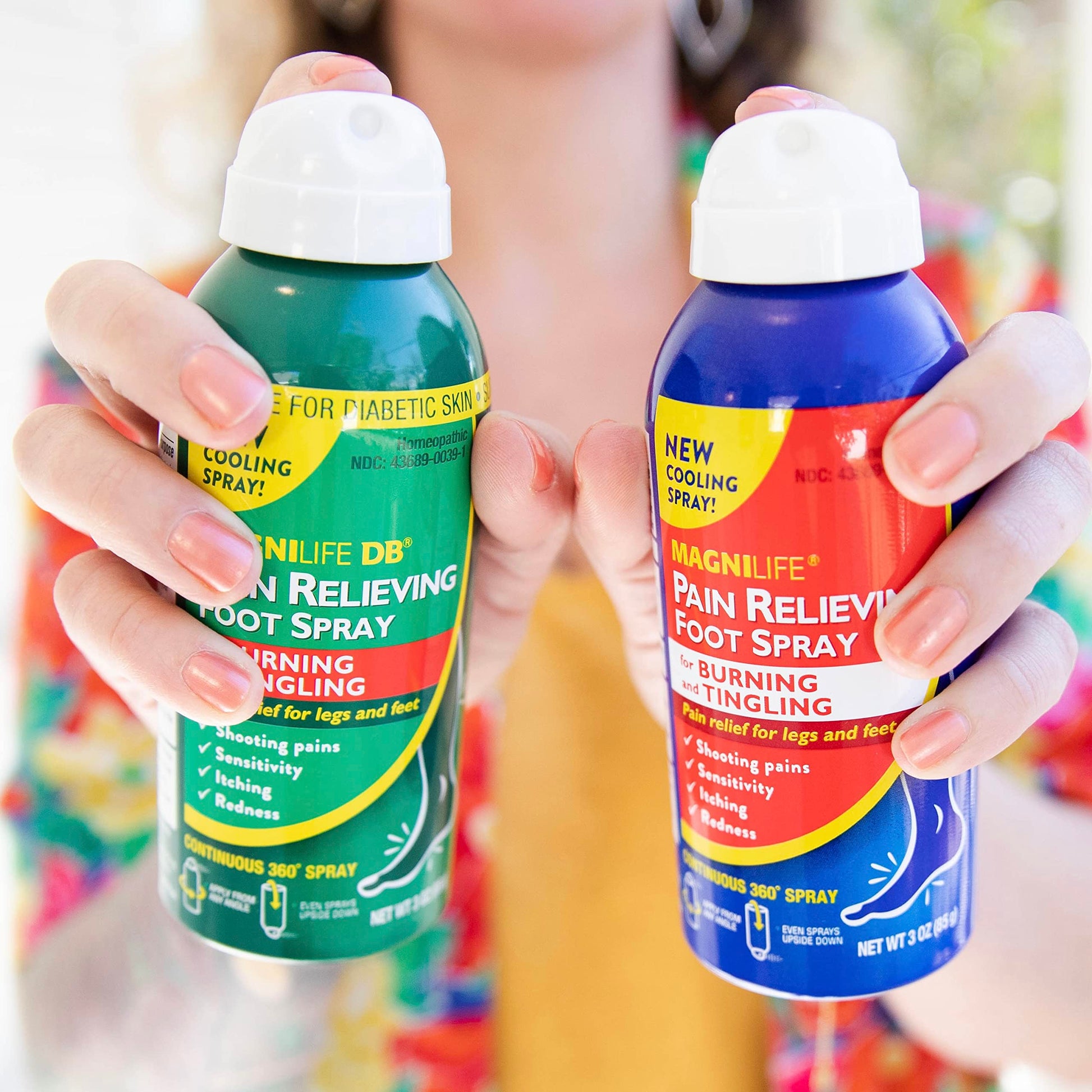 MagniLife Pain Relief Foot Spray, 3 oz, Pain Relief for Burning, Tingling or Sensitivity in Feet and Legs, No Alcohol Cooling Spray Moisturizes Dry, Cracked Heels MagniLife buy supplements canada