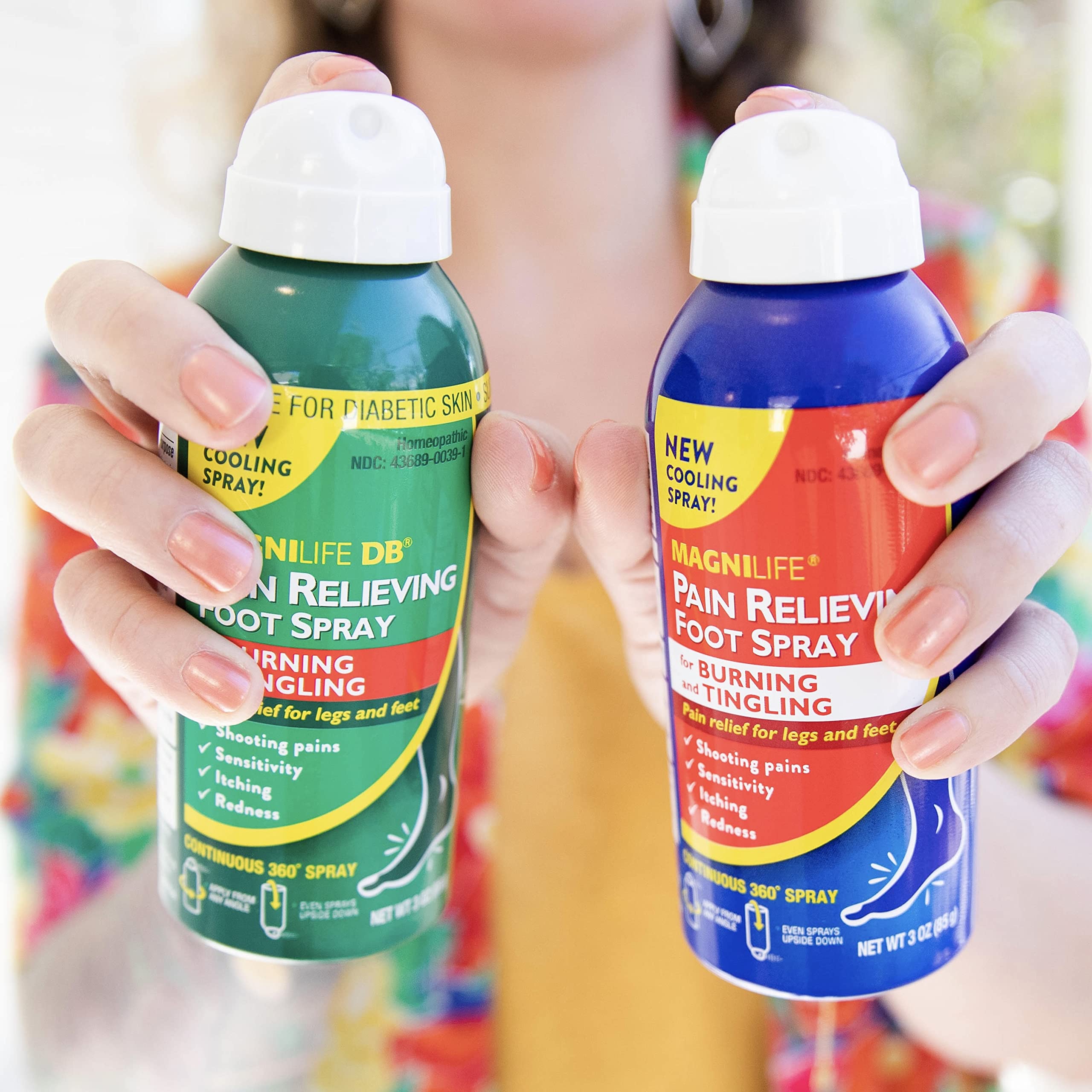MagniLife Pain Relief Foot Spray, 3 oz, Pain Relief for Burning, Tingling or Sensitivity in Feet and Legs, No Alcohol Cooling Spray Moisturizes Dry, Cracked Heels MagniLife buy supplements canada