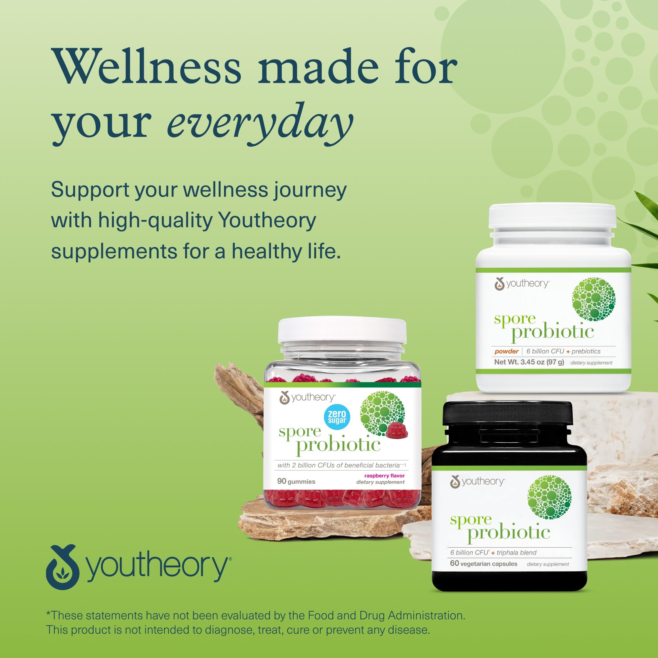 Youtheory Spore Probiotic Zero Sugar Gummy 90ct Youtheory buy supplements canada