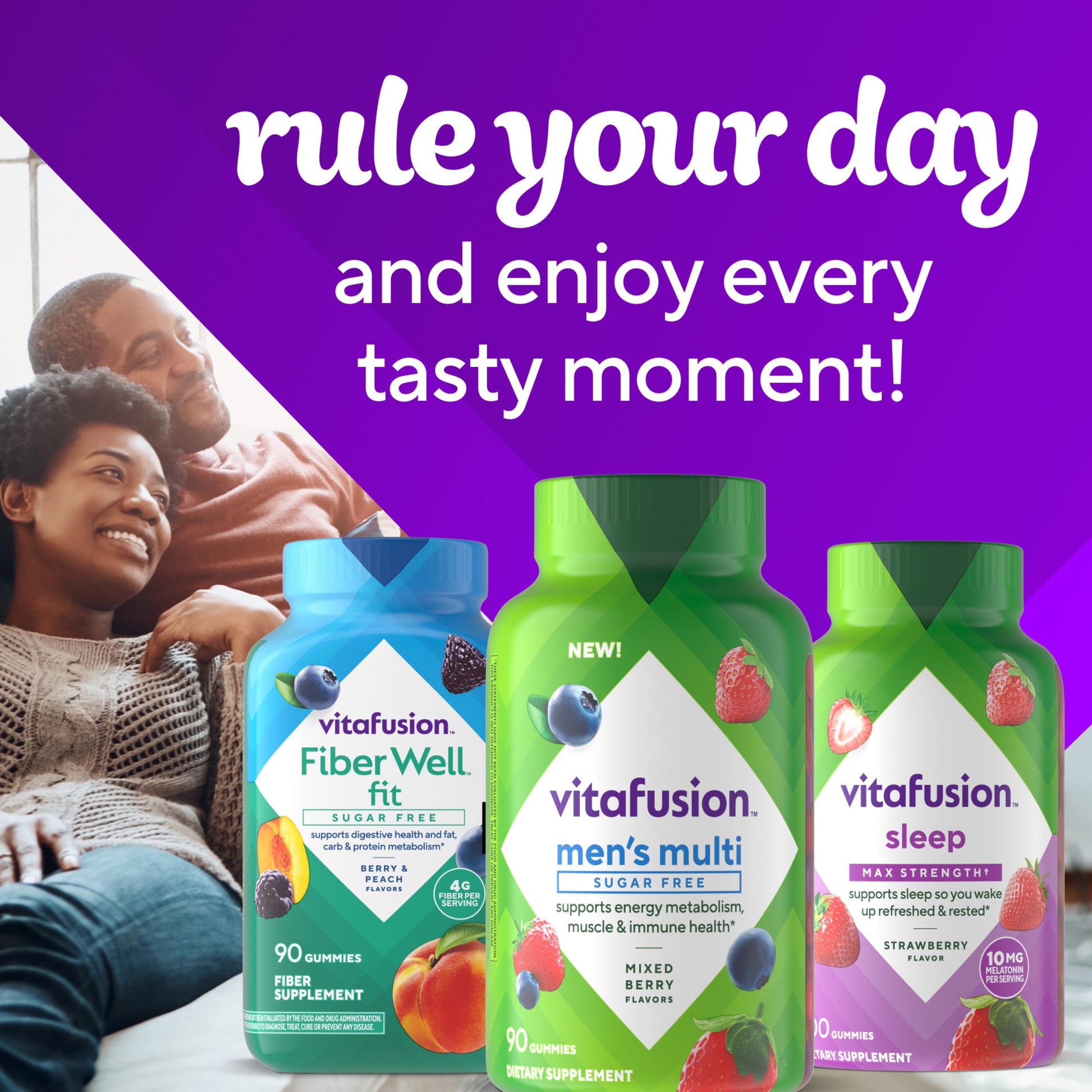 vitafusion Sugar Free Men’s Multi Daily Gummy Multivitamins, Supports Energy Metabolism, Muscle and Immune Health Vitafusion buy supplements canada