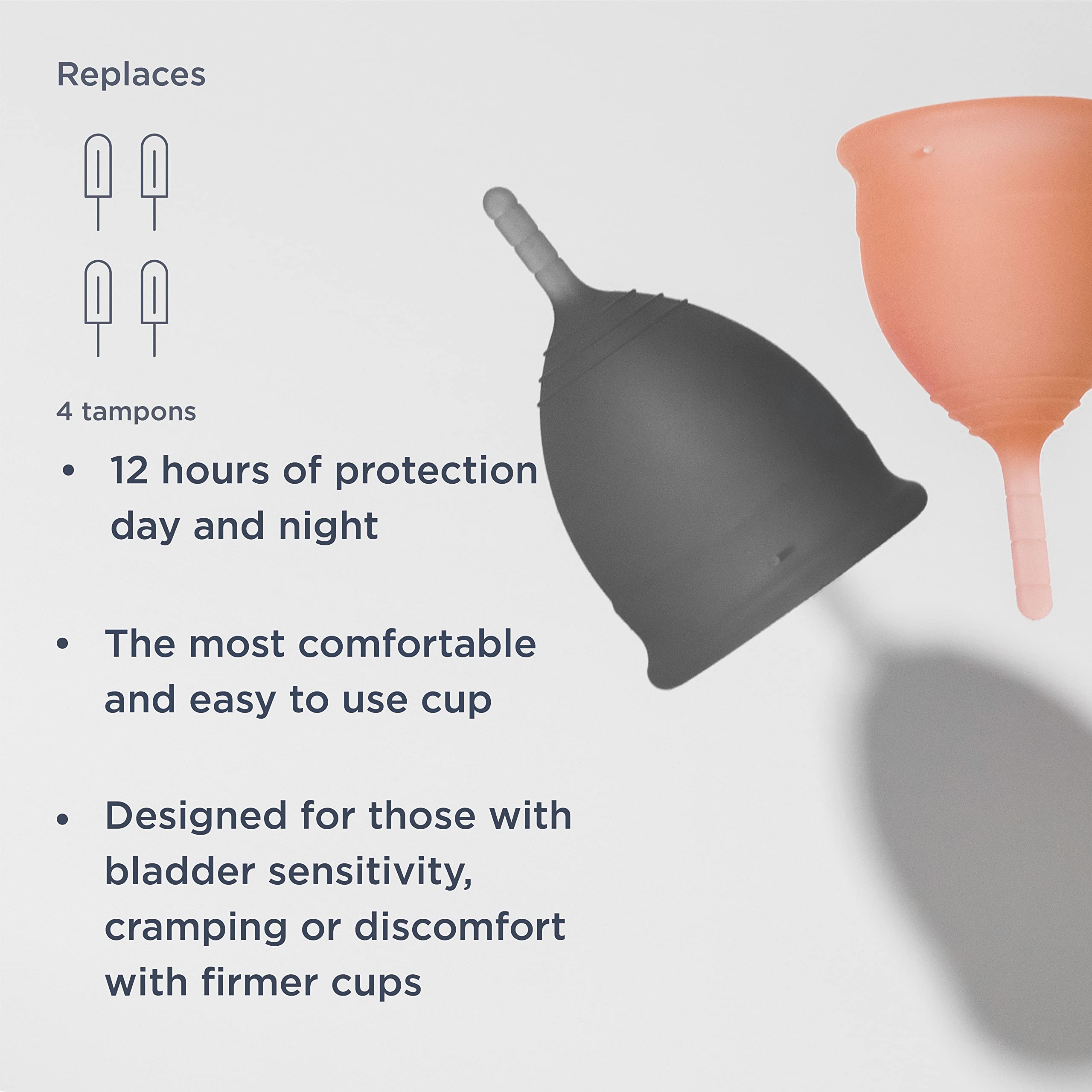 Saalt Soft Menstrual Cup - Best Sensitive Reusable Period Cup - Wear for 12 Hours - Tampon and Pad saalt buy supplements canada
