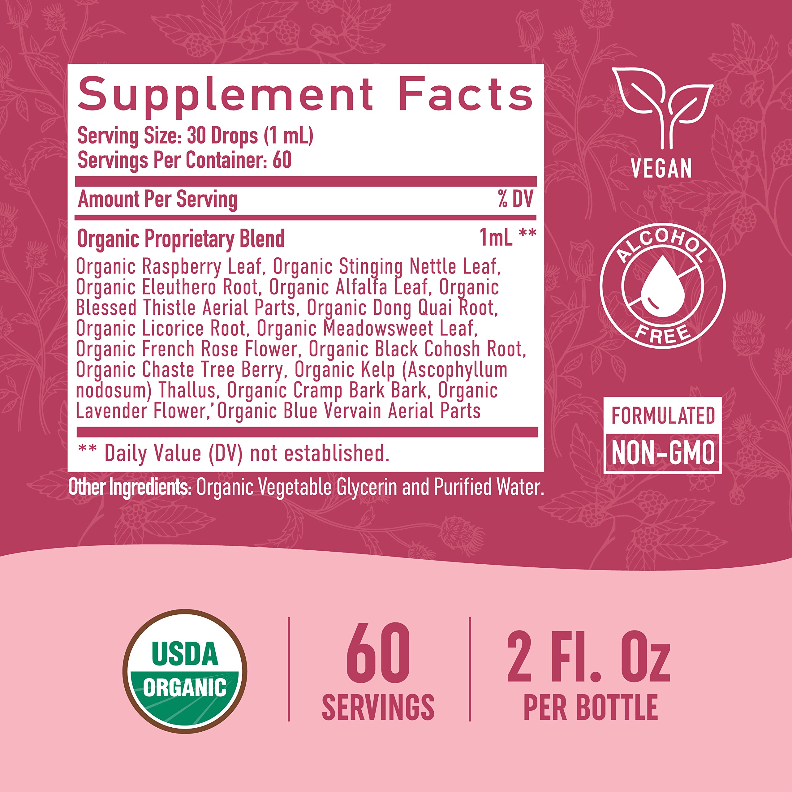 Hormone Balance Liquid Drops | With Stinging Nettle, Black Cohosh, Red Raspberry Leaf SMNutrition buy supplements canada