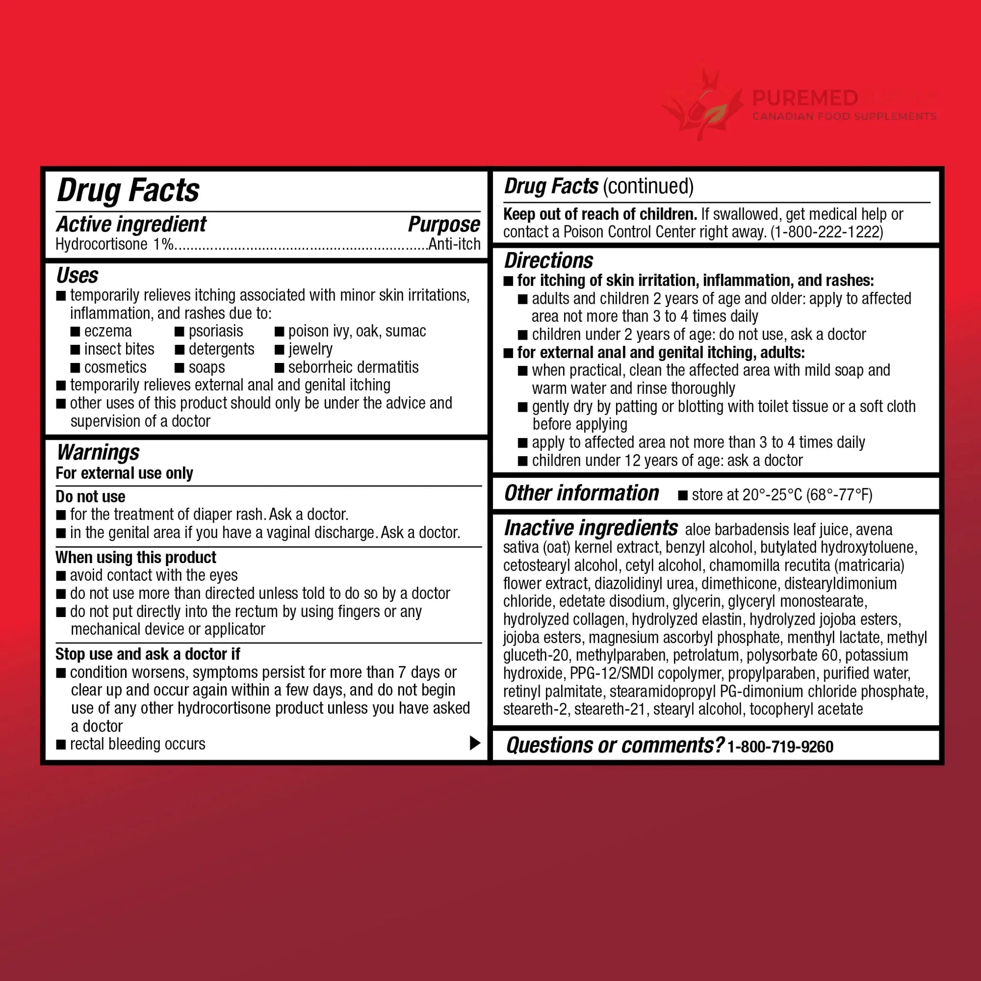 Amazon Basic Care Maximum Strength Anti-Itch Cream, Hydrocortisone 1 Percent Intensive Healing Formula, 1 ounce (Pack of 1) Amazon Basic Care buy supplements canada