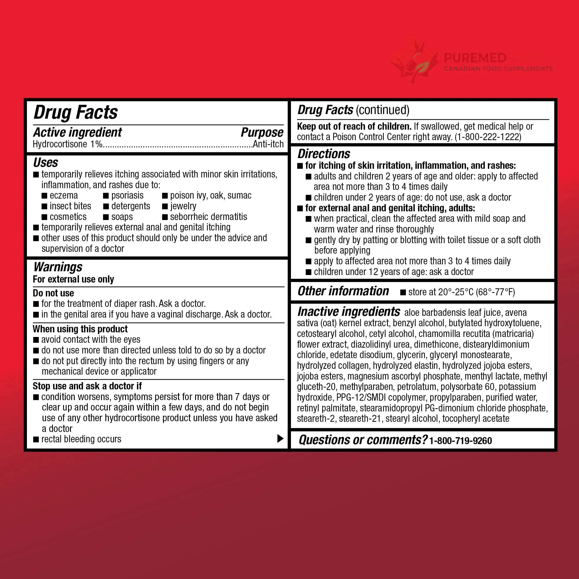 Amazon Basic Care Maximum Strength Anti-Itch Cream, Hydrocortisone 1 Percent Intensive Healing Formula, 1 ounce (Pack of 1) Amazon Basic Care buy supplements canada