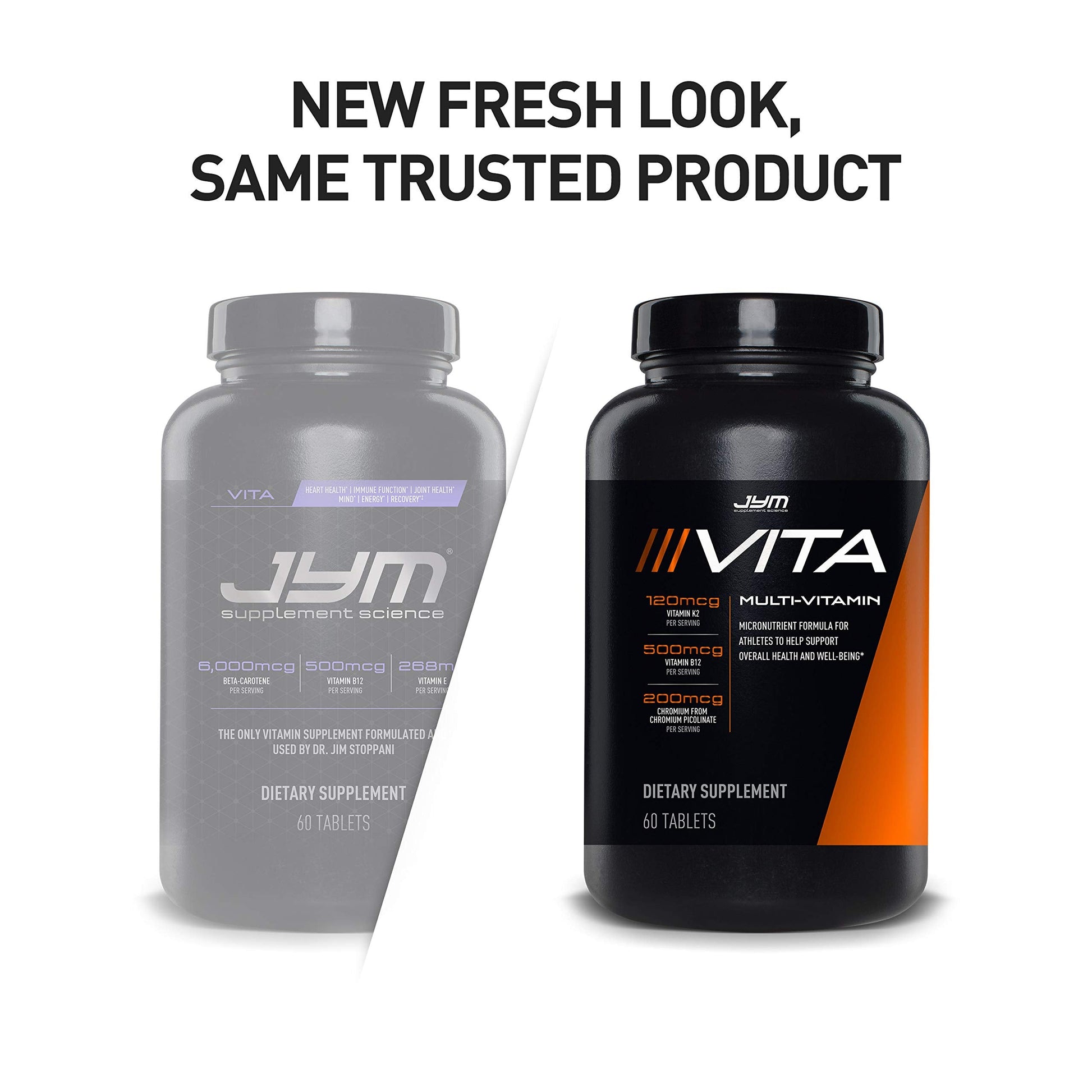 JYM Supplement Science Vita JYM Sports Multivitamin & Mineral Support, Vitamin A, C, B6, B12, E, K, Boron, Biotin, Potassium 60 Tablets JYM Supplement Science buy supplements canada