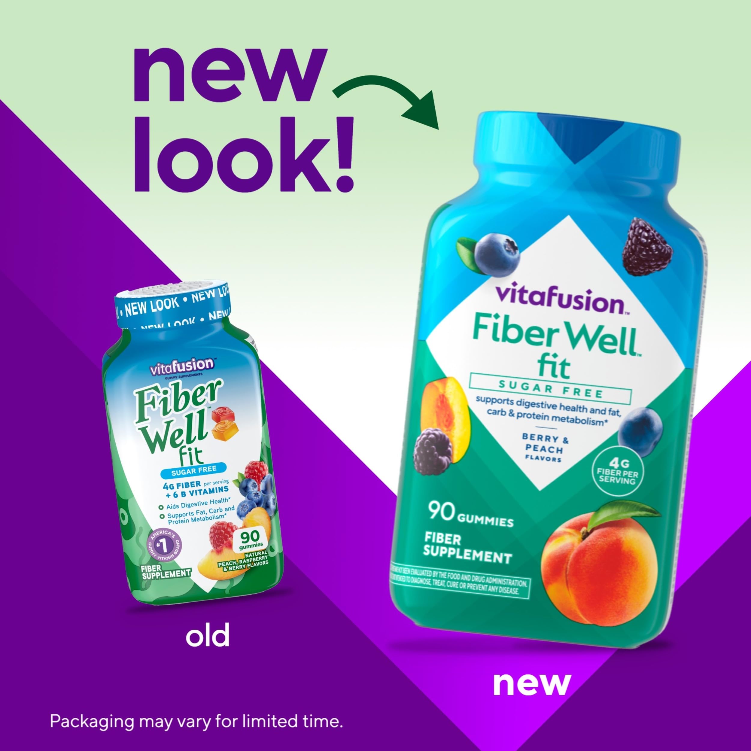 Vitafusion Fiber Well Fit Gummies Supplement, 90 Count (Packaging May Vary) Vitafusion buy supplements canada