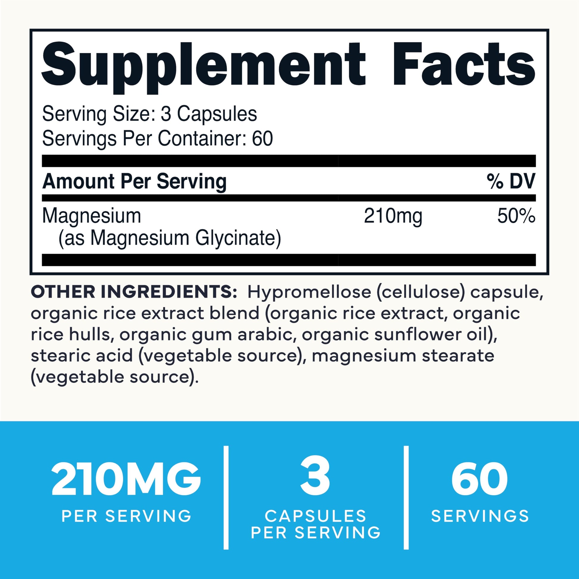 Type Zero Magnesium Glycinate (210mg | 180 Capsules) Pure, Non-GMO, Gluten Free, Natural High Absorption Magnesium Supplement Type Zero buy supplements canada