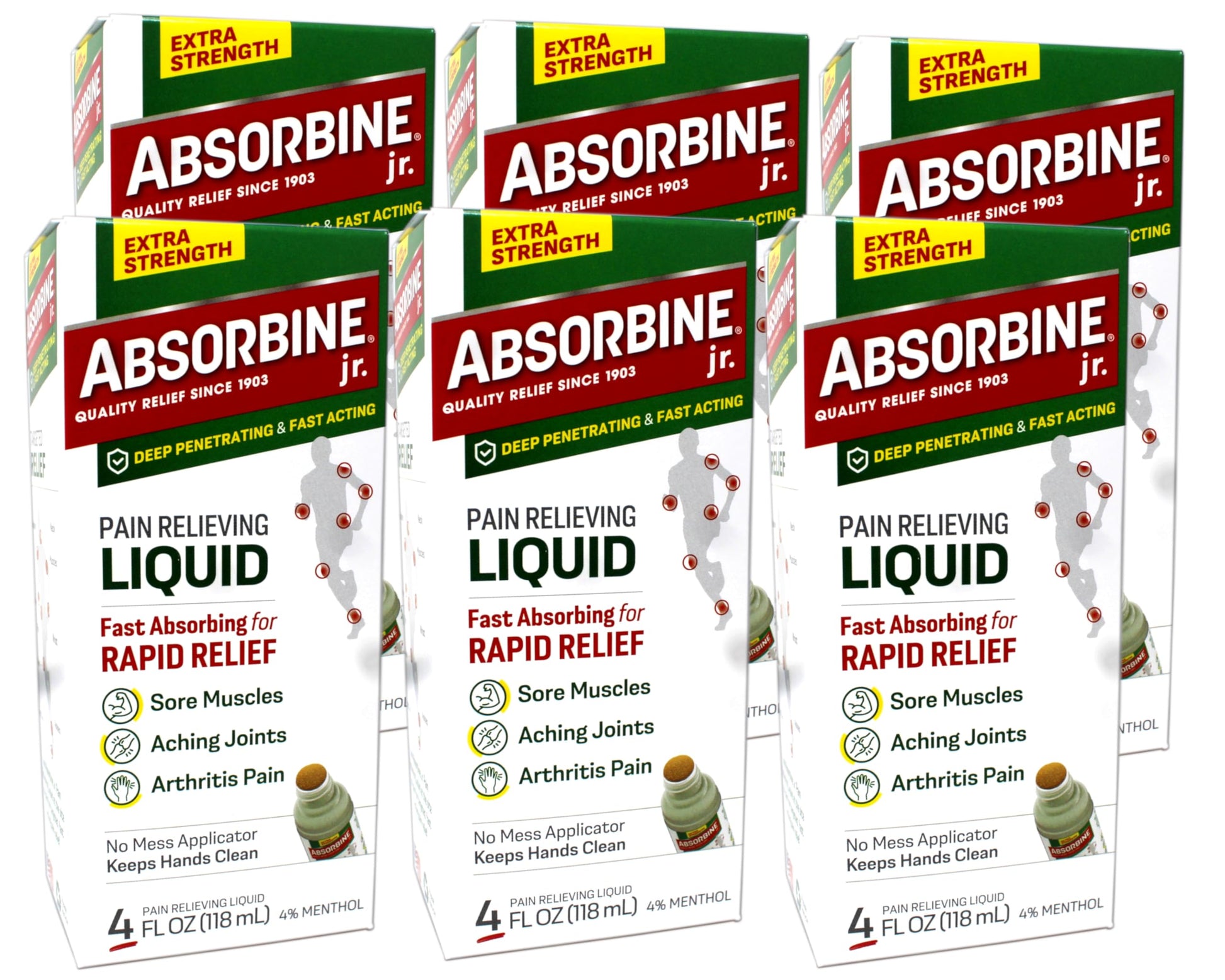 Absorbine Plus Pain Relieving Liquid - 4 oz, Pack of 6. ABSORBINE JR. buy supplements canada