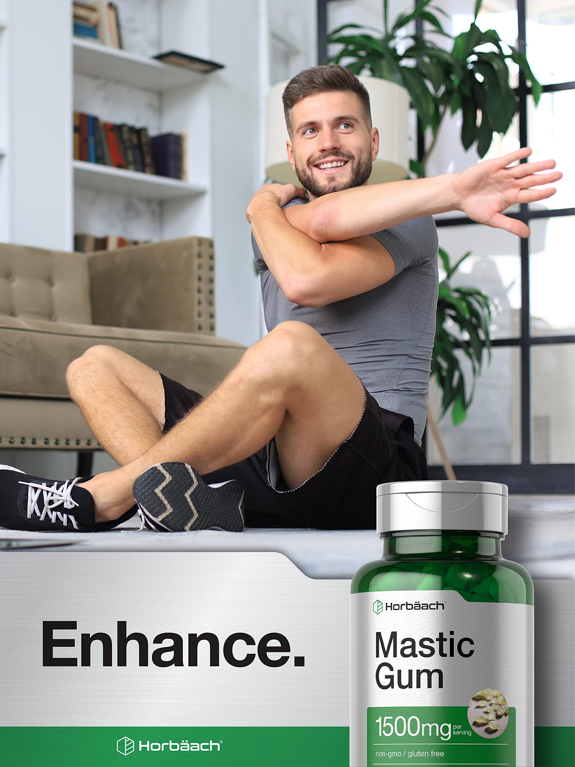 Mastic Gum Capsules 1500mg 100 Count | Non-GMO & Gluten Free | by Horbaach Horbäach buy supplements canada