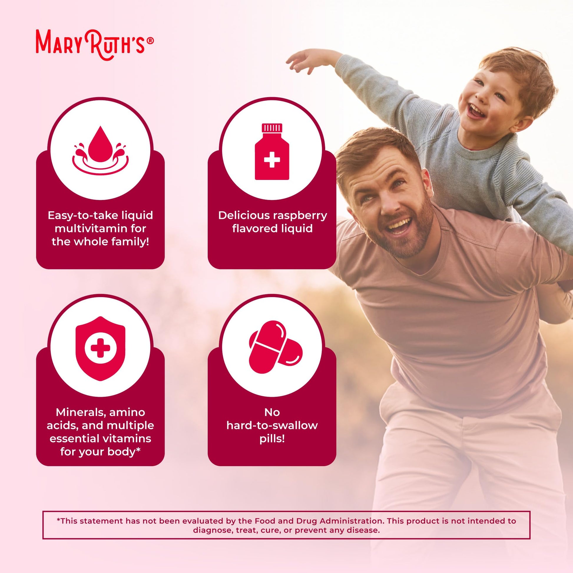 MARYRUTH'S Liquid Morning Multivitamin for Women, Men & Kids | Vitamin A C D E B6 B12 Biotin Zinc | Beauty | Vegan | Non-GMO | Gluten Free | 32 Servings MARYRUTH'S buy supplements canada
