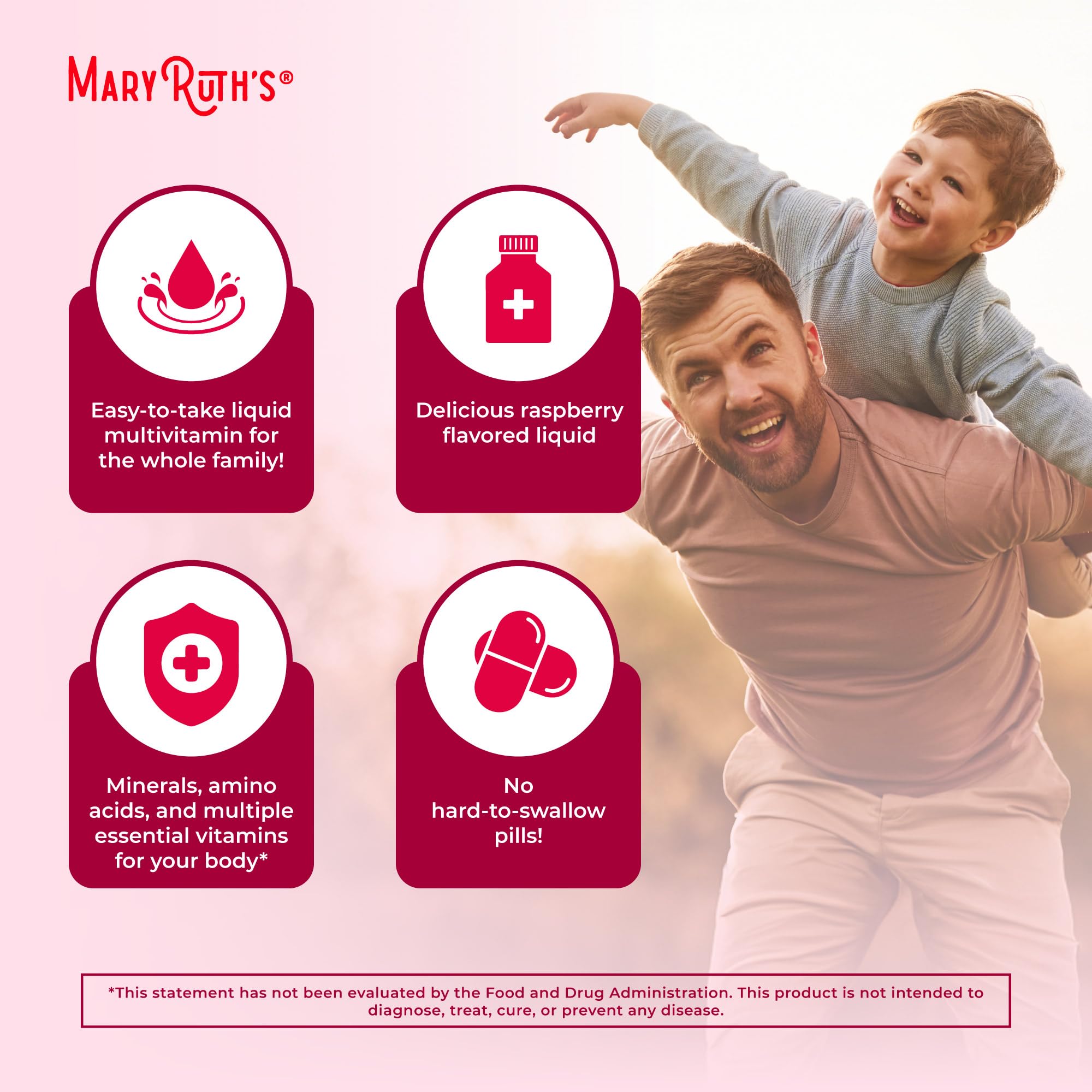 MARYRUTH'S Liquid Morning Multivitamin for Women, Men & Kids | Vitamin A C D E B6 B12 Biotin Zinc | Beauty | Vegan | Non-GMO | Gluten Free | 32 Servings MARYRUTH'S buy supplements canada